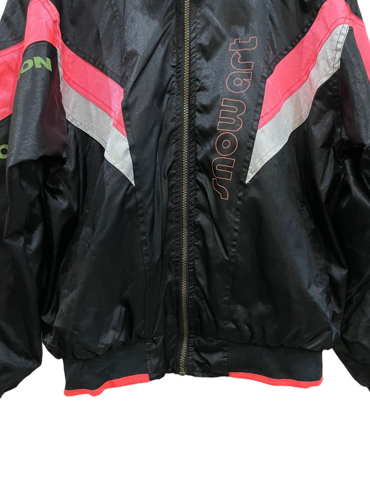 Asics Vintage Snow Art Ski Jacket Bomber Jacket Size US L / EU 52-54 / 3 - 4 Thumbnail