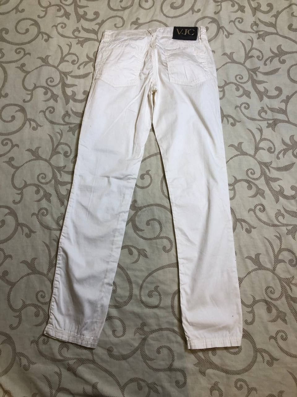 Versace Jeans Couture VERSACE pants Couture White Denim Straight Jeans Size 27" / US 4 / IT 40 - 13 Thumbnail