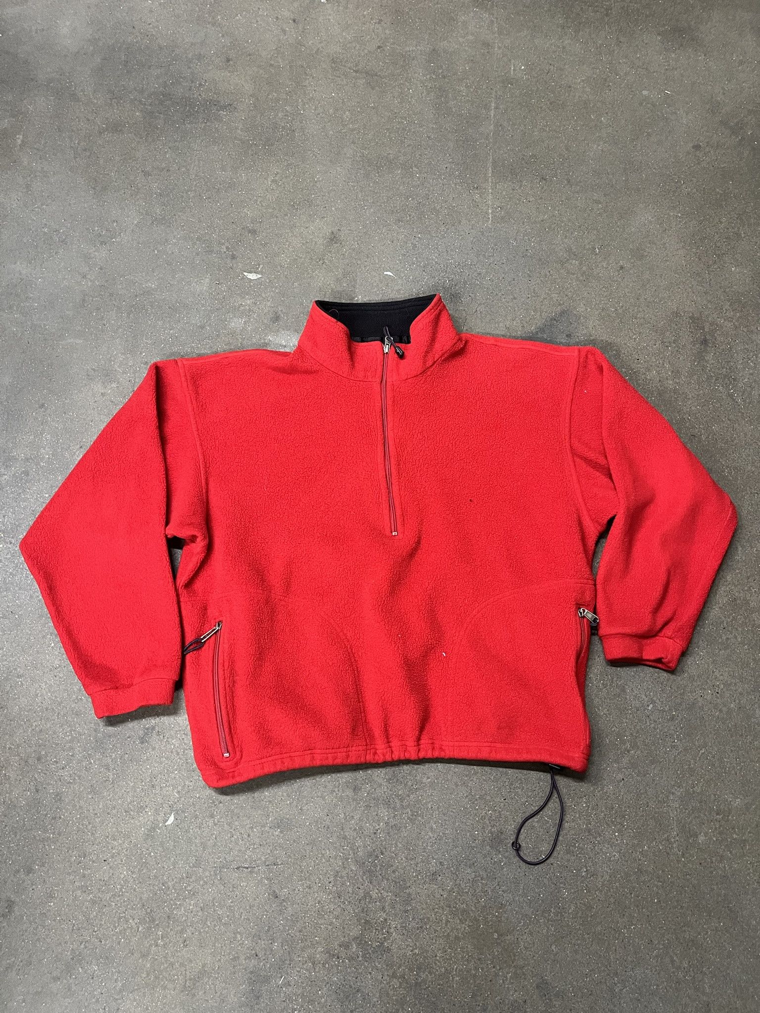 Vintage Vintage 1990s EMS Outdoors Fleece Half Zip Sweatshirt Size XL Size US XL / EU 56 / 4 - 1 Thumbnail