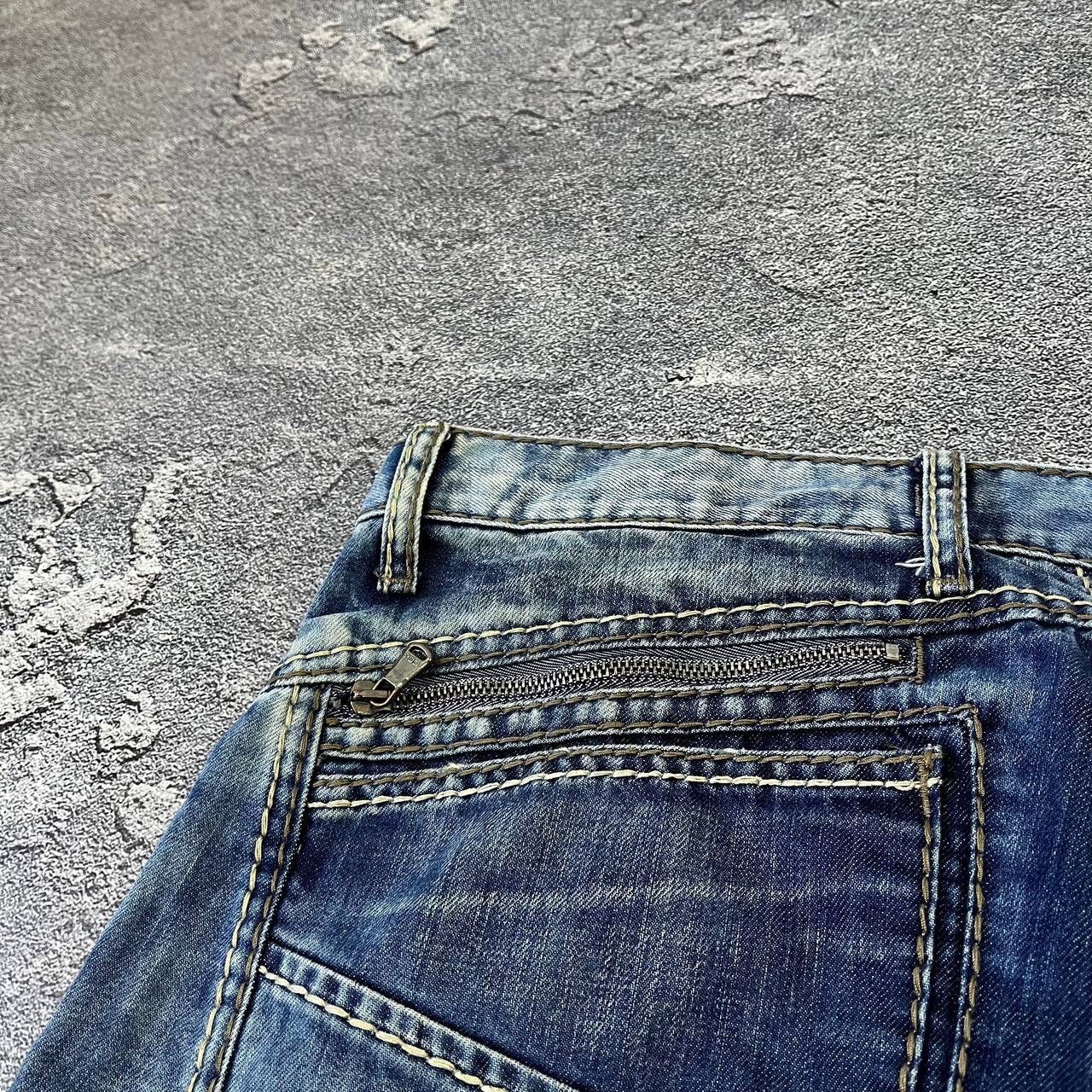 Vintage CIPO BAXX Vintage Mens Rapper Distressed Light Blue Y2K Size US 34 / EU 50 - 2 Thumbnail