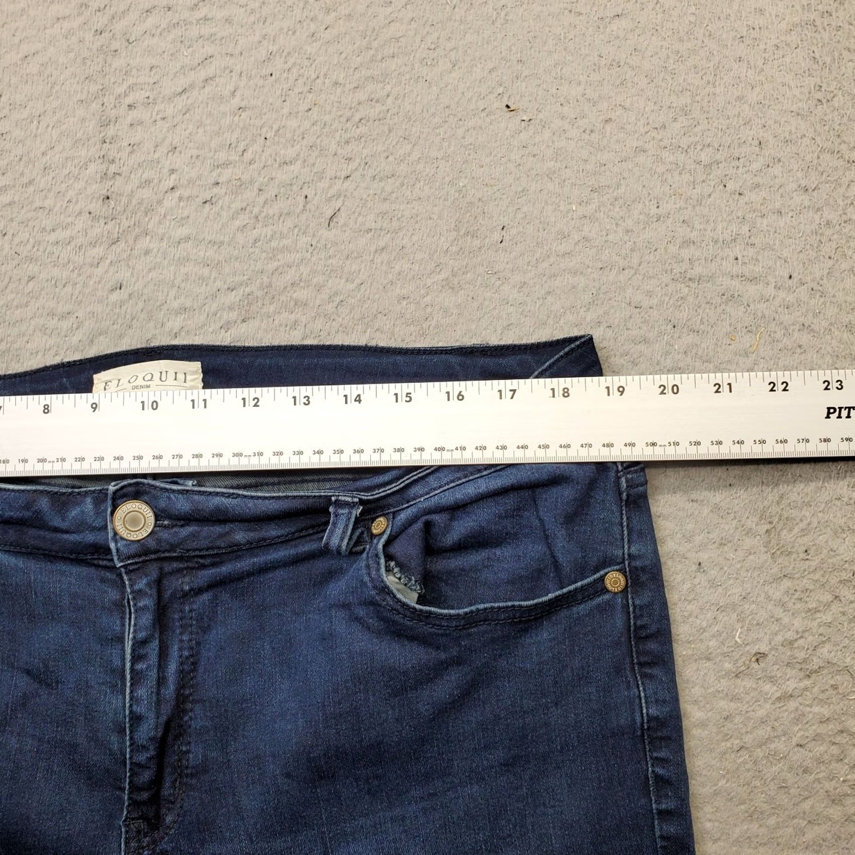 Vintage ELOQUII Skinny Jeans Womens 18 Blue Denim Stretch 5-Pocket Regular Fit Jeans Size 18 Womens Blue Denim 5-Pocket ELOQUII Size 40" / US 18 - 6 Thumbnail