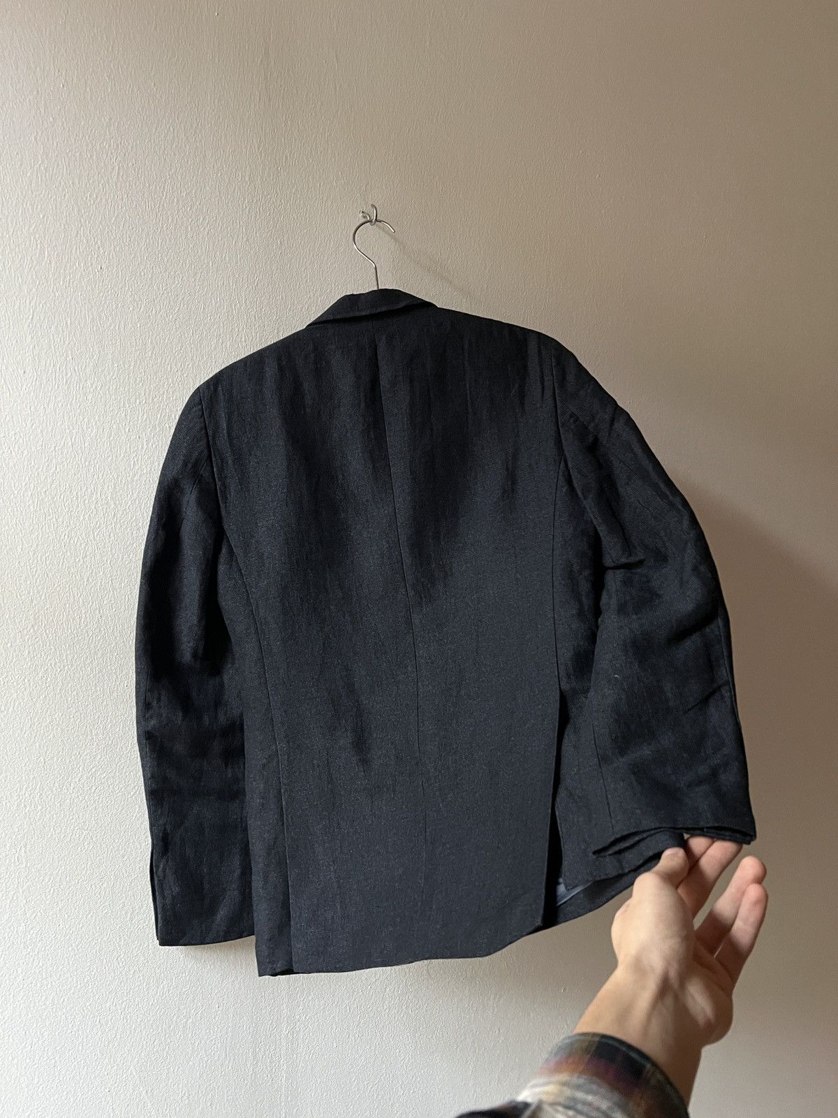 Acne Studios Acne Studios SS13 Black Linen Blazer Jacket Size 48R - 2 Thumbnail
