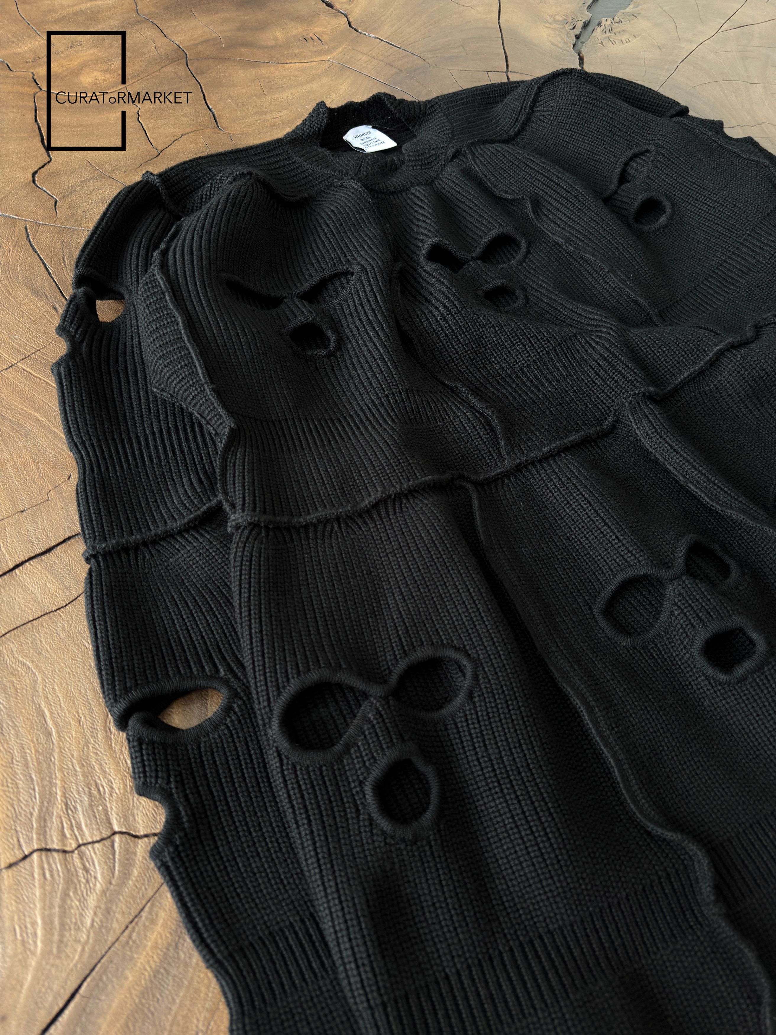 Vetements XL Wool Multi Stitch Ski Mask Shiesty Balaclava Sweater FW25 Size US XL / EU 56 / 4 - 14 Thumbnail