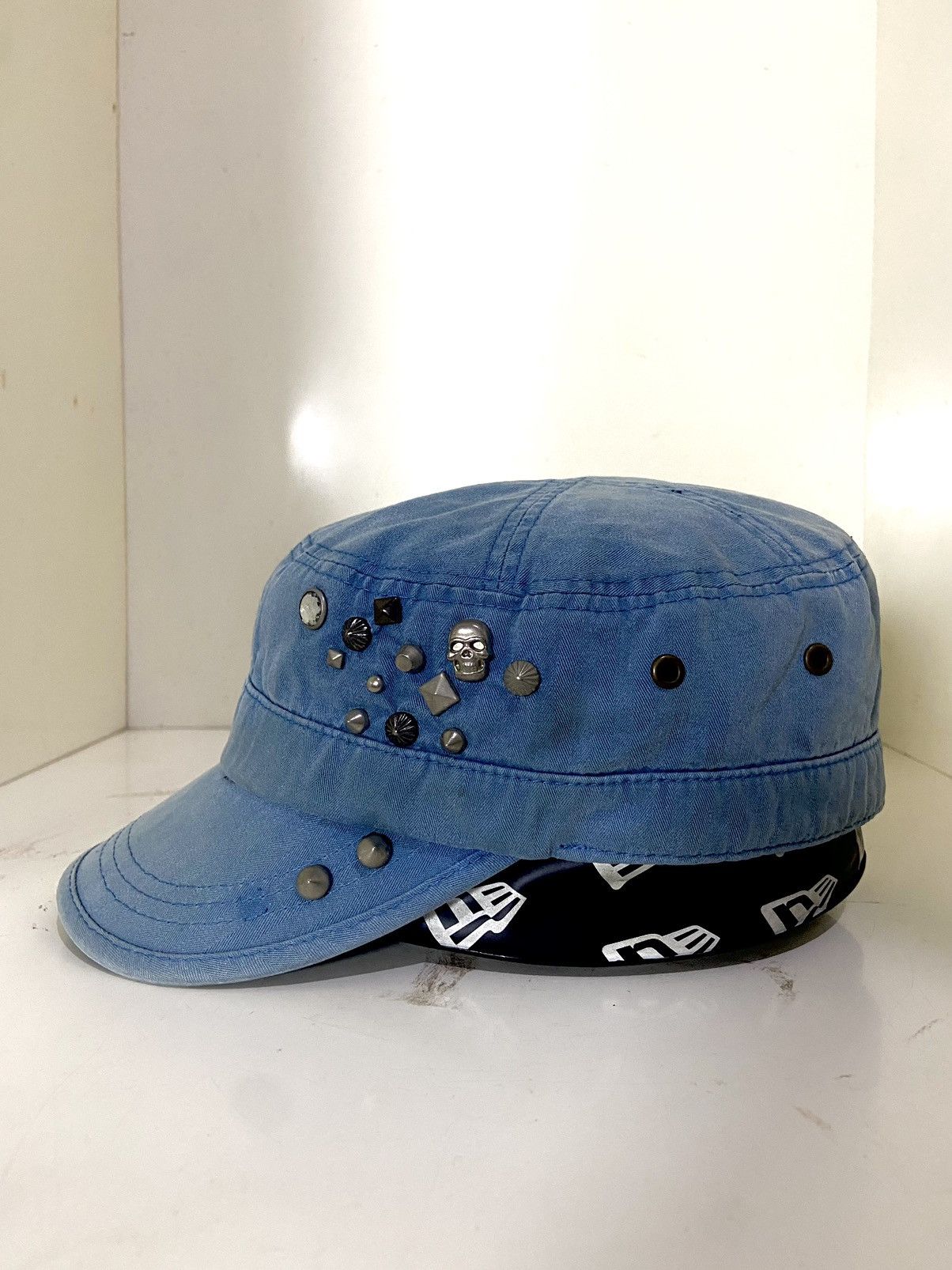 If Six Was Nine VTG punk skull studded patrol hat Size ONE SIZE - 2 Thumbnail