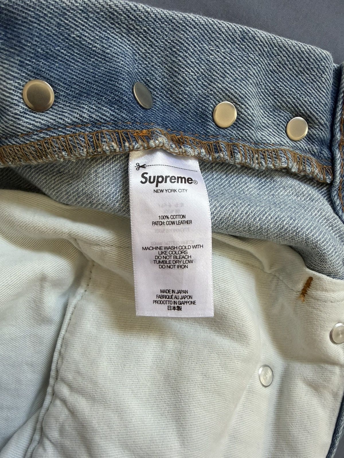 Supreme Supreme Straight Blue Jeans Size US 30 / EU 46 - 4 Thumbnail