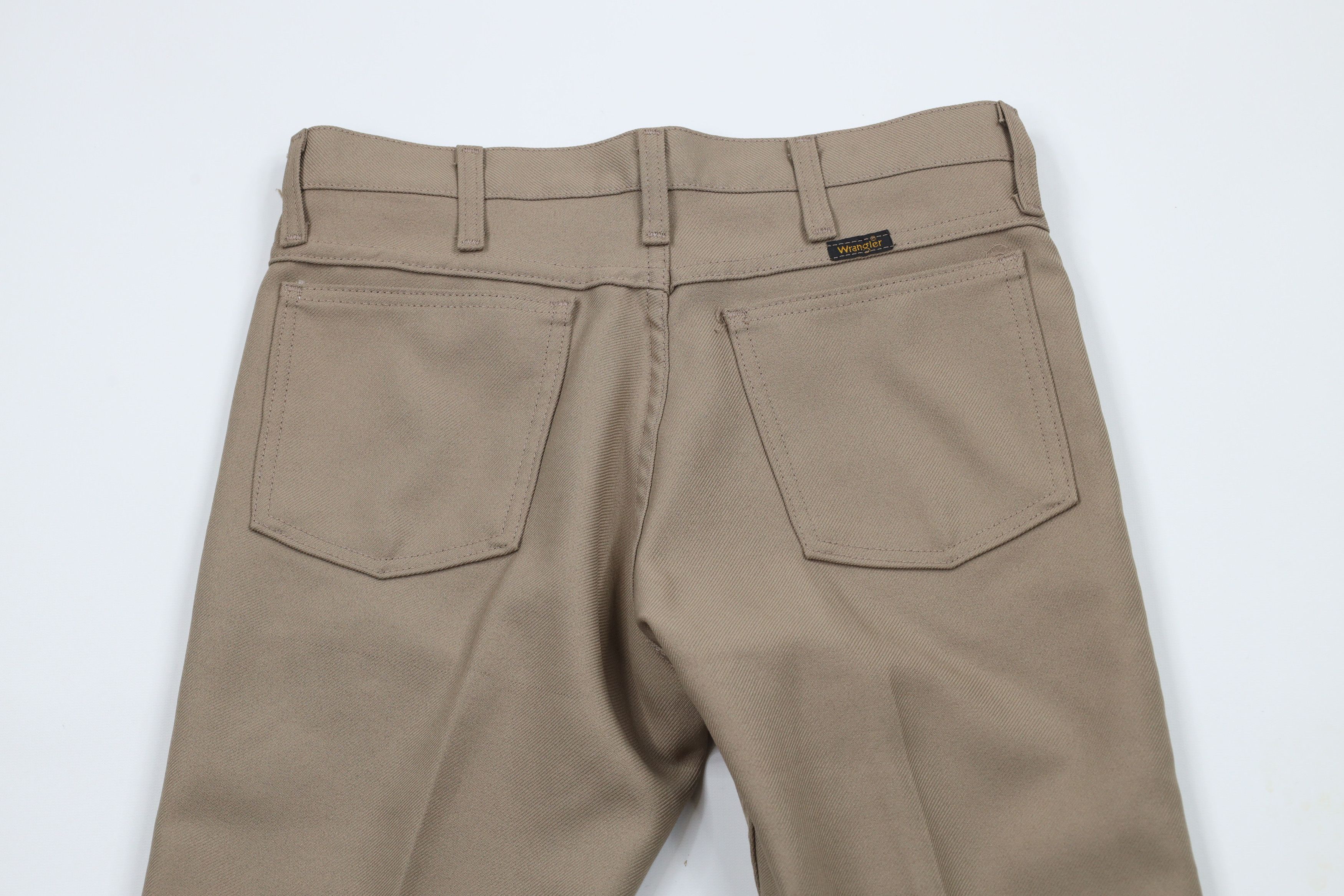 Vintage × Wrangler Vintage 90s Wrangler Knit Western Bootcut Flared Pants Beige Size US 31 - 8 Thumbnail