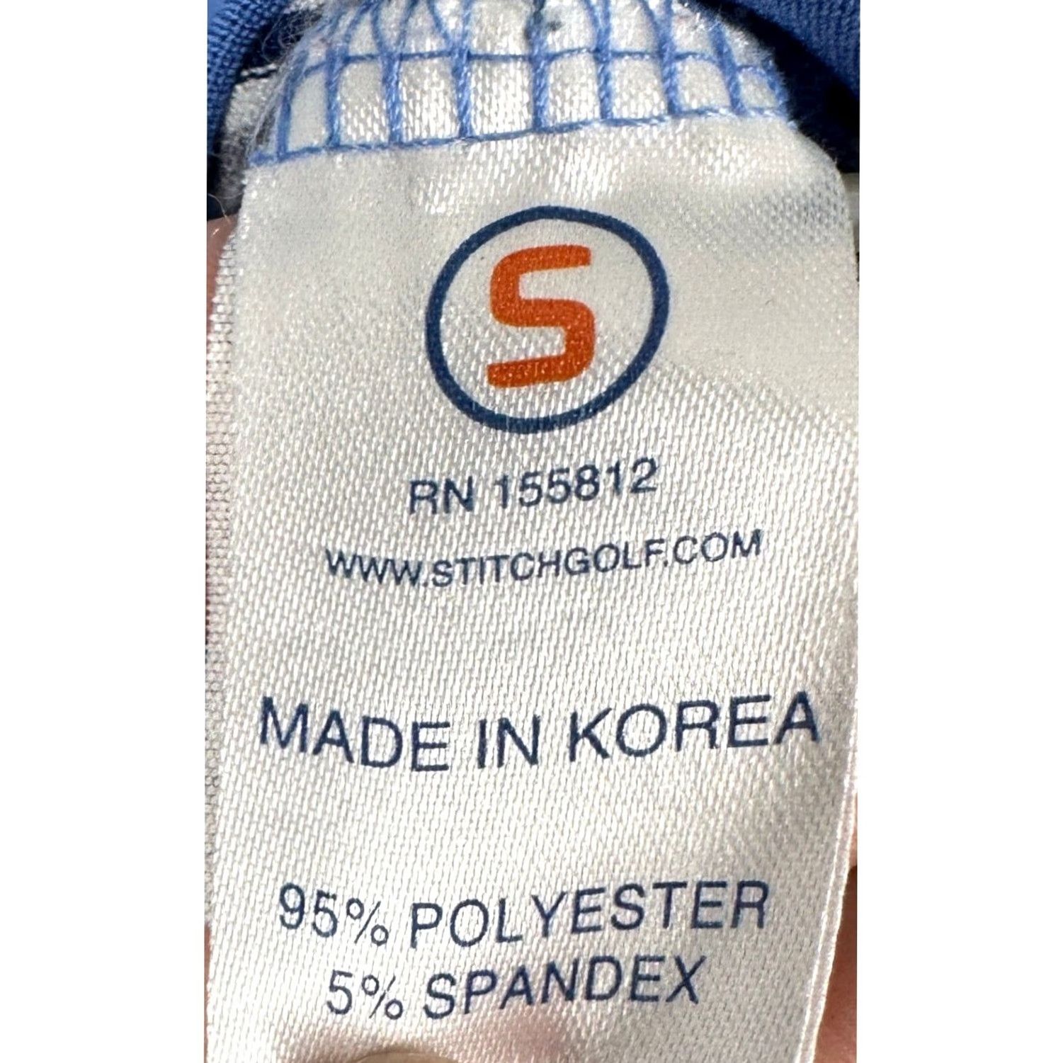 Vintage Stitch Golf Polo Shirt Mens Medium Blue Striped Rugby Stretch Short Sleeve Pocket Shirt Size US M / EU 48-50 / 2 - 5 Thumbnail