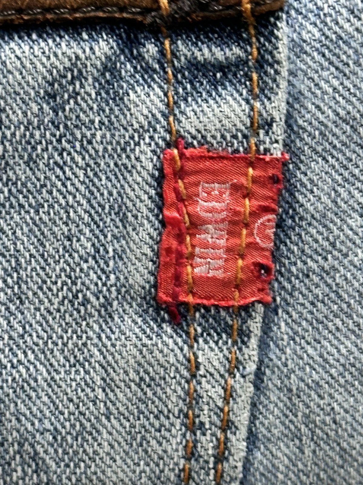 Edwin EDWIN BTJ03 Straight Leg Distressed Japan Denim Faded Wash Size US 34 / EU 50 - 9 Thumbnail
