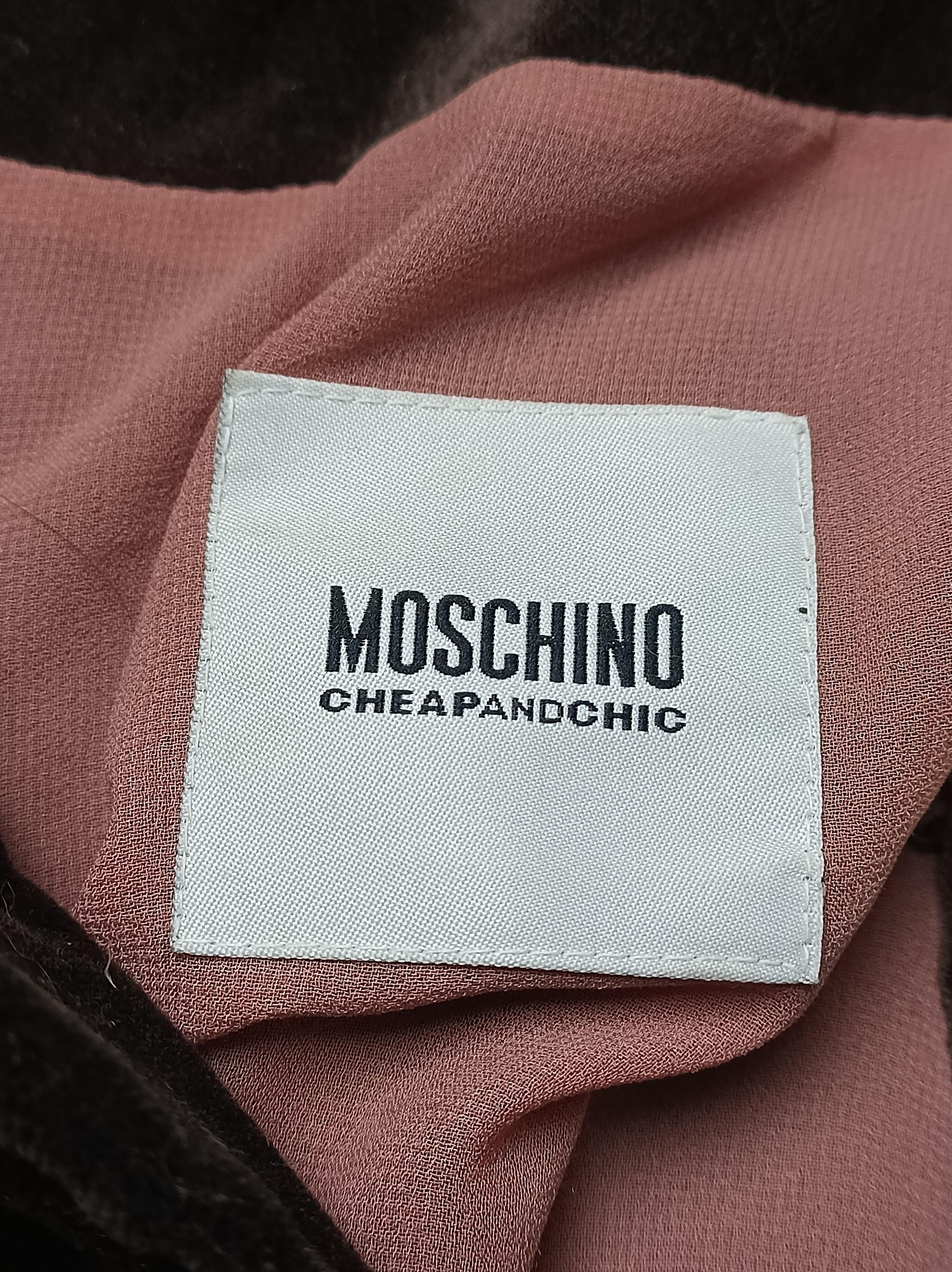 Moschino Moschino Cheap And Chic Brown Velvet Jacket Blazer Y2k Size M / US 6-8 / IT 42-44 - 10 Thumbnail
