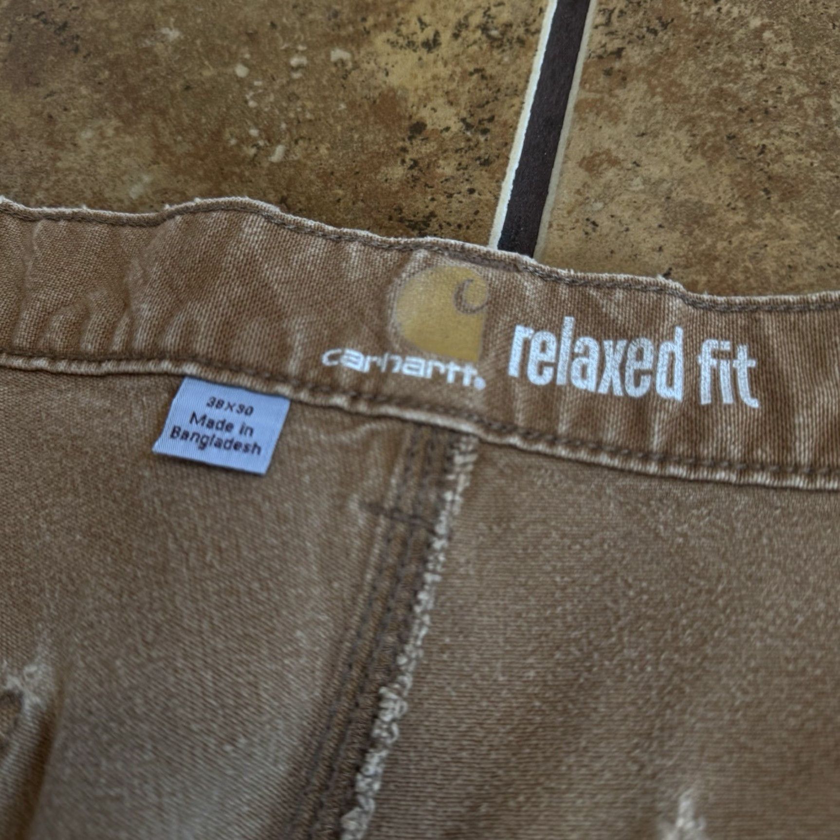 Carhartt VINTAGE Carhartt Pants Carpenter Work Tan 31 INSEAM 29 Mens USA 100% Cotton Front Double Knee Frontive? Size US 31 - 5 Thumbnail