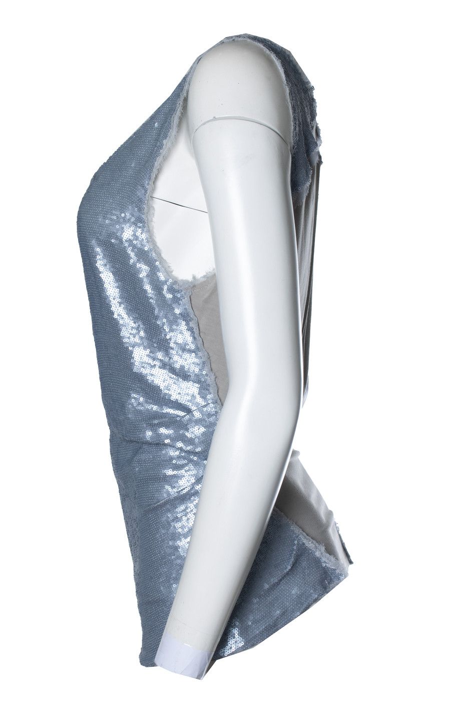 Donna Karan Donna Karan, grey metallic sequinned top Size M / US 6-8 / IT 42-44 - 3 Thumbnail