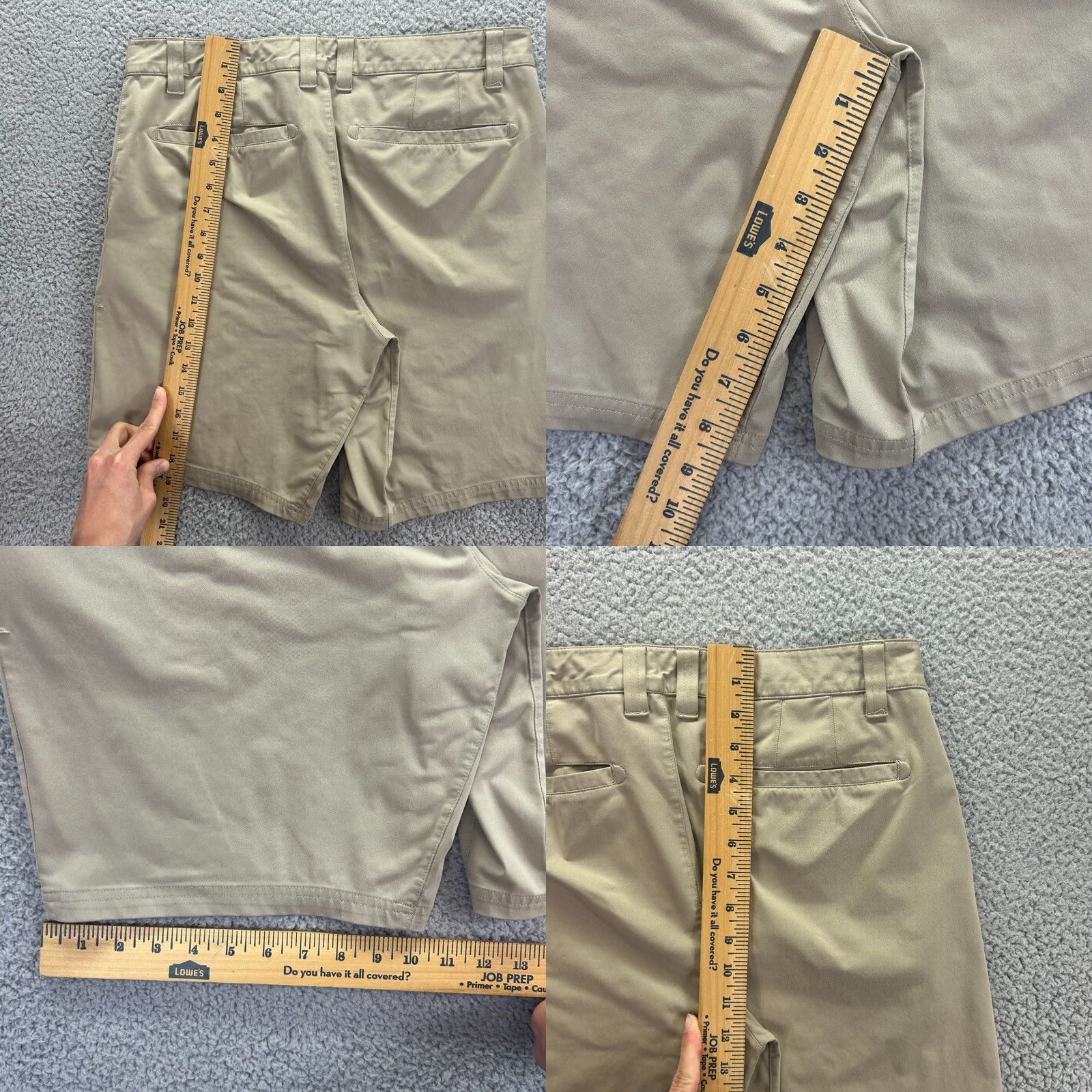 Rhone Rhone 9" Commuter Shorts Mens Size 32 Khaki Tan Beige Quick-Ship Breathable Pockets Flat Front Regular Fit Knit Casual Shorts Size US 32 / EU 48 - 8 Thumbnail