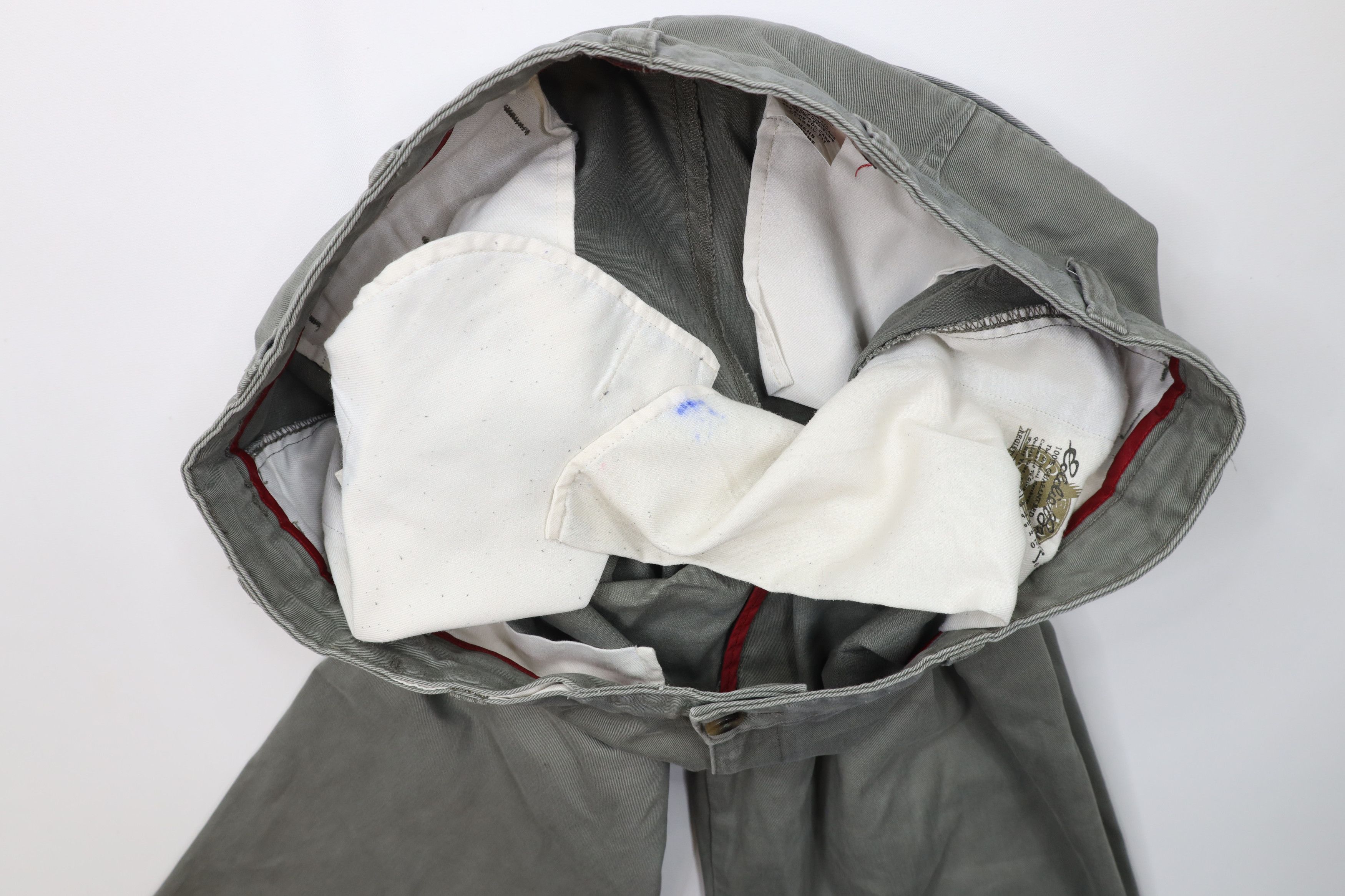 Eddie Bauer Vintage 90s Eddie Bauer Pleated Wide Leg Chino Pants Green Size US 40 / EU 56 - 12 Thumbnail