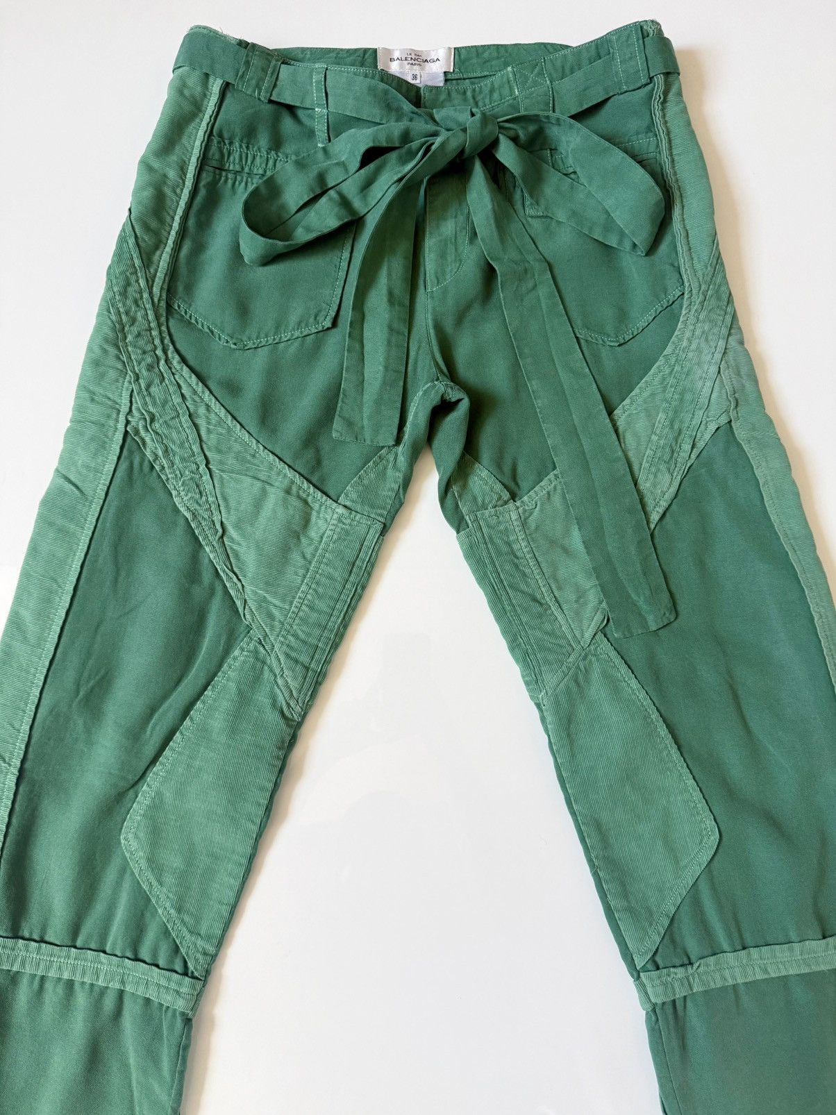 Balenciaga SS 2002 Patchwork Cargos by Nicholas Ghesquière Size 26" / US 2 / IT 38 - 3 Thumbnail