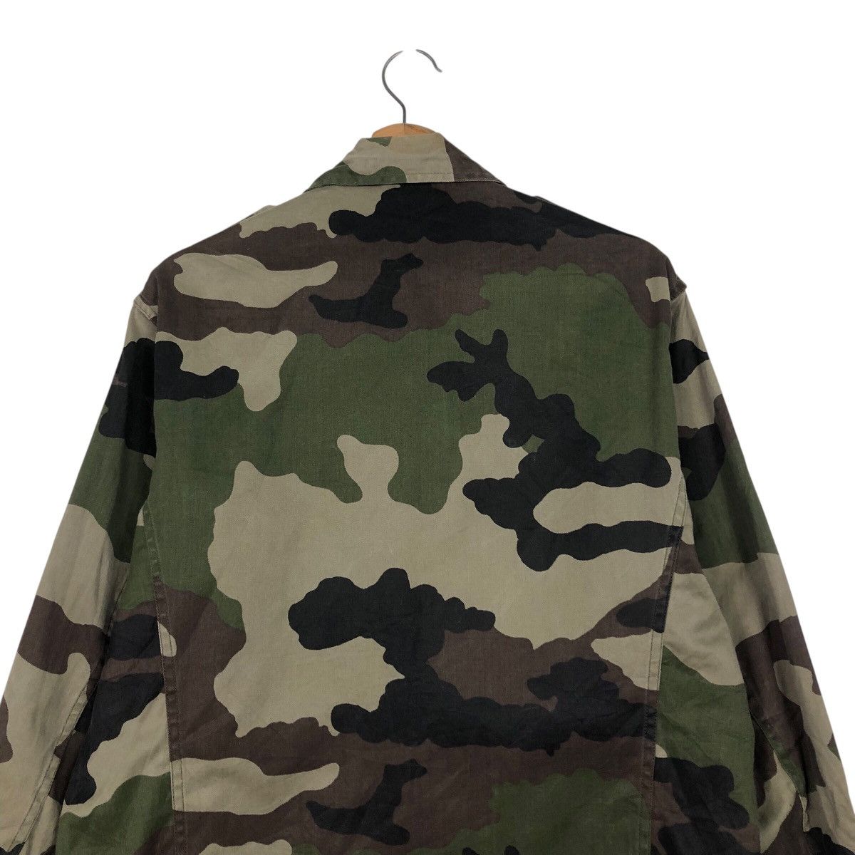 Vintage 📌Vintage Chore Military Jacket Camo Design Smock Design Size US L / EU 52-54 / 3 - 10 Thumbnail