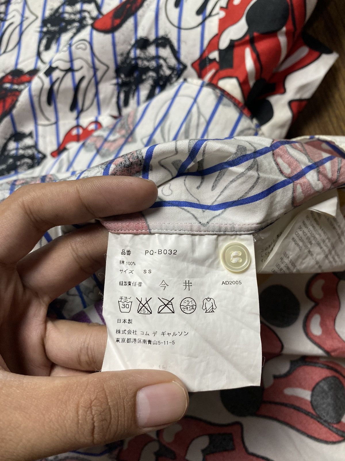 Comme des Garcons Homme Plus Runway SS06 CDG Homme Plus The Rolling Stones Shirt Size US S / EU 44-46 / 1 - 6 Thumbnail