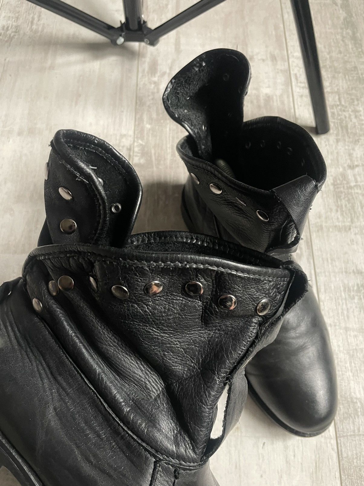 Buffalo London Avant Garde 00’s Buffalo Leather Boots Vintage RARE Size US 9 / IT 39 - 4 Thumbnail