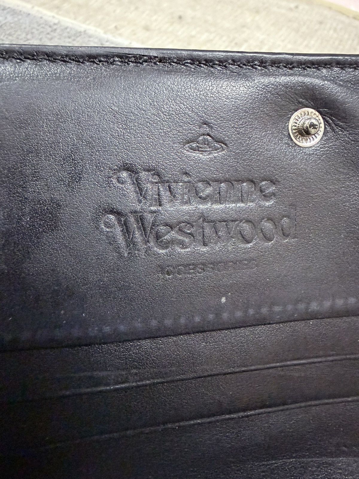 Vivienne Westwood Vivienne Westwood Longwallet Orb Genuiene Leather Size ONE SIZE - 17 Thumbnail