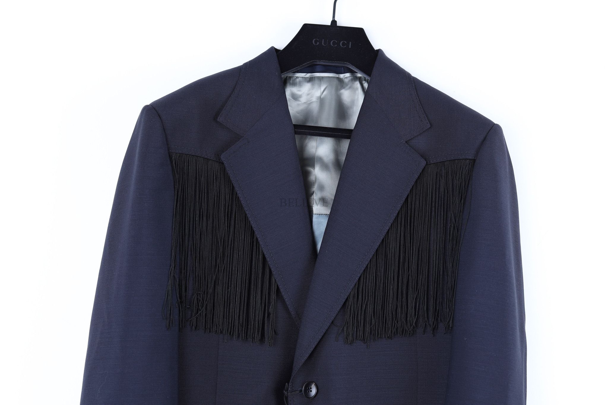 Gucci GUCCI JACKET BLAZER NAVY RUNWAY 370 Size US M / EU 48-50 / 2 - 2 Thumbnail