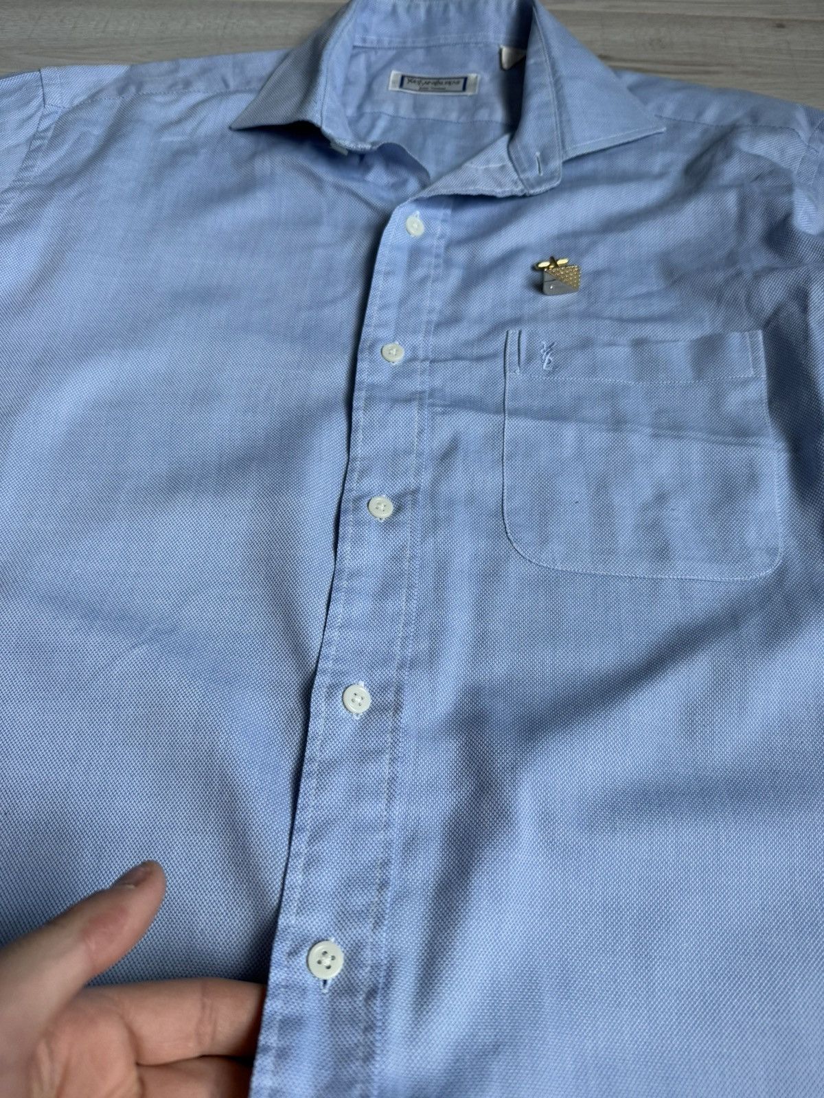 Vintage × Yves Saint Laurent Vintage YSL Yves Saint Laurent shirt luxury brand Size US L / EU 52-54 / 3 - 4 Thumbnail