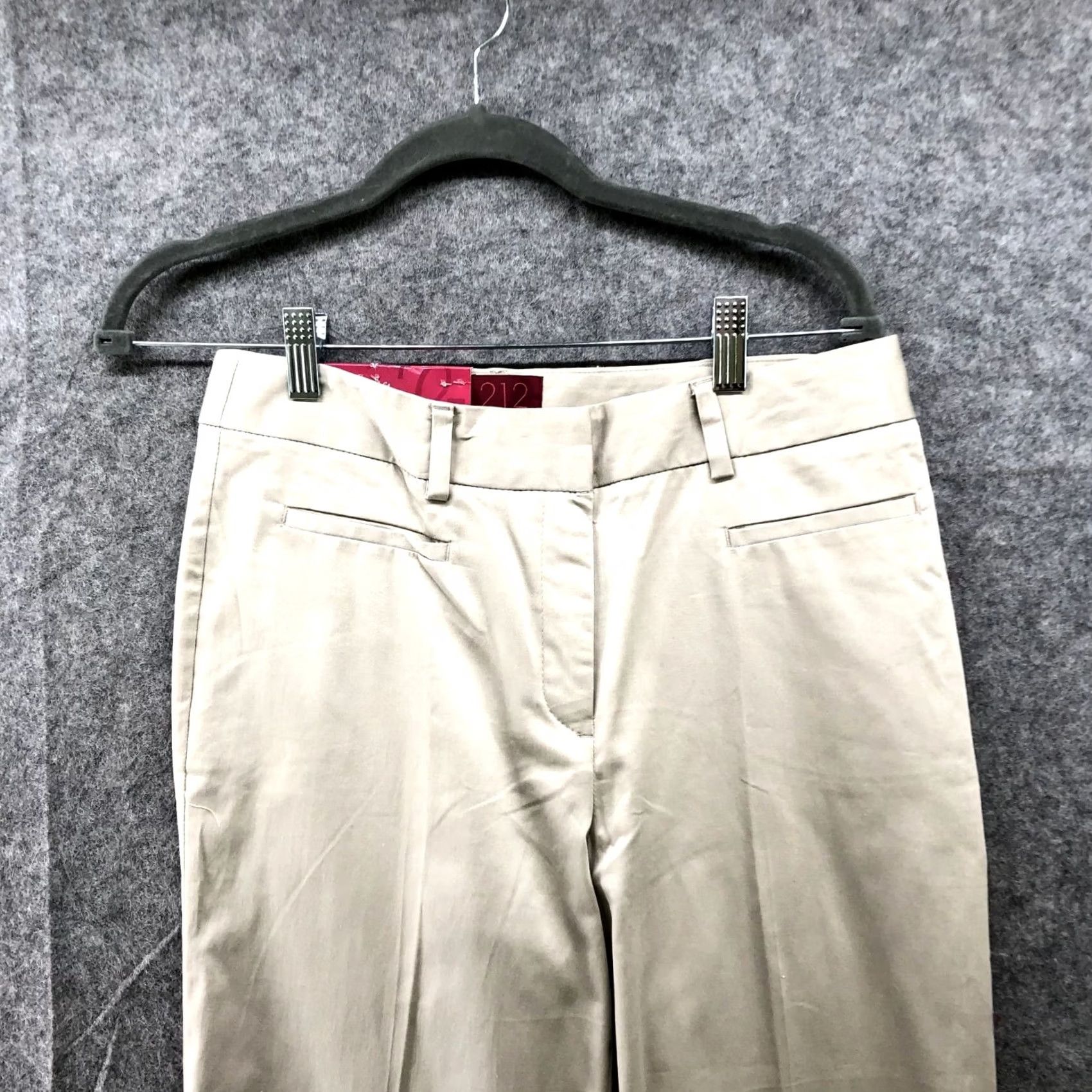 Vintage NWT Kohls 212 Collection Essential Capri Womens 4 Khaki Beige Lightweight Capri Pants Size ONE SIZE - 3 Thumbnail