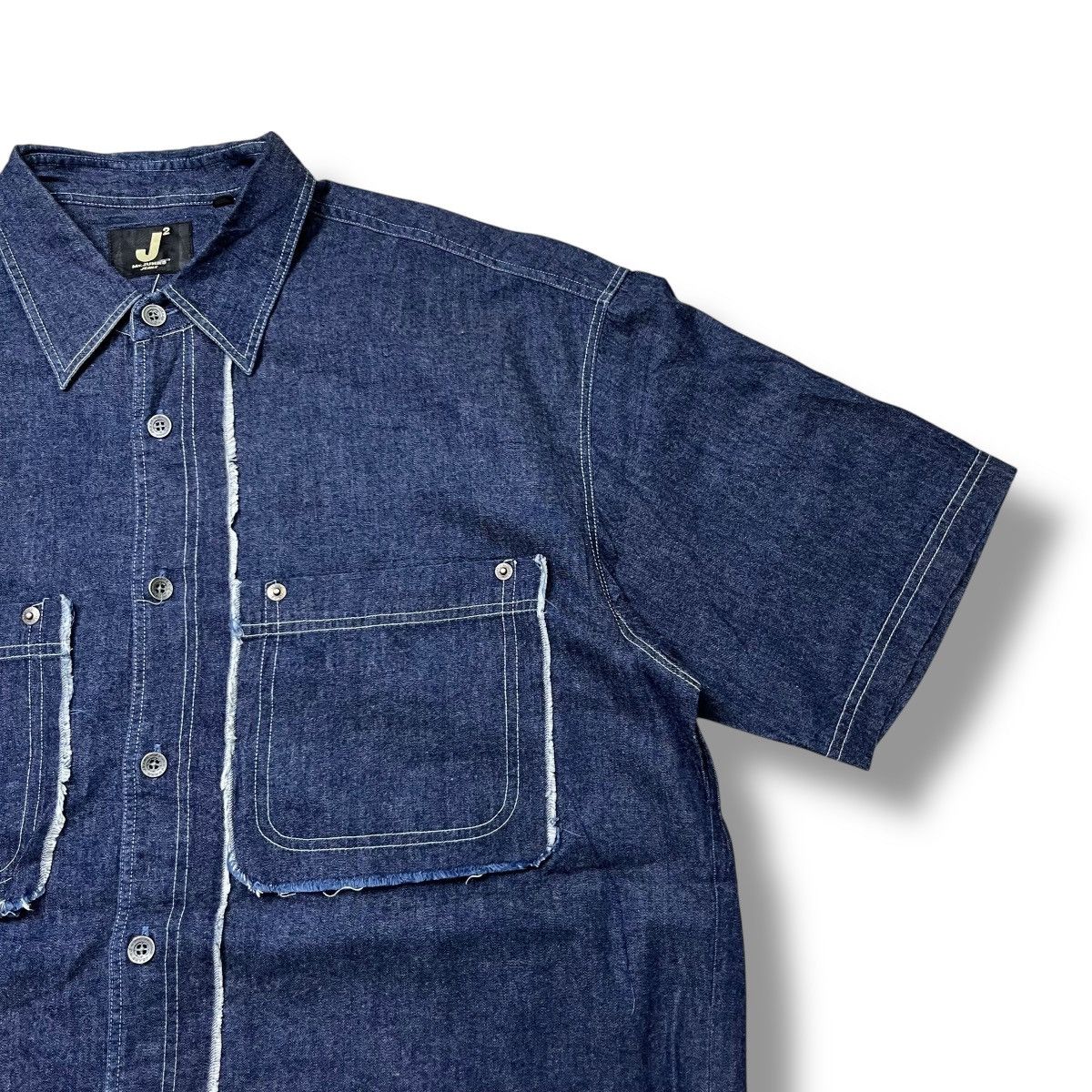 Designer Rare design Mr Junko double pocket button ups shirt Size US L / EU 52-54 / 3 - 6 Thumbnail