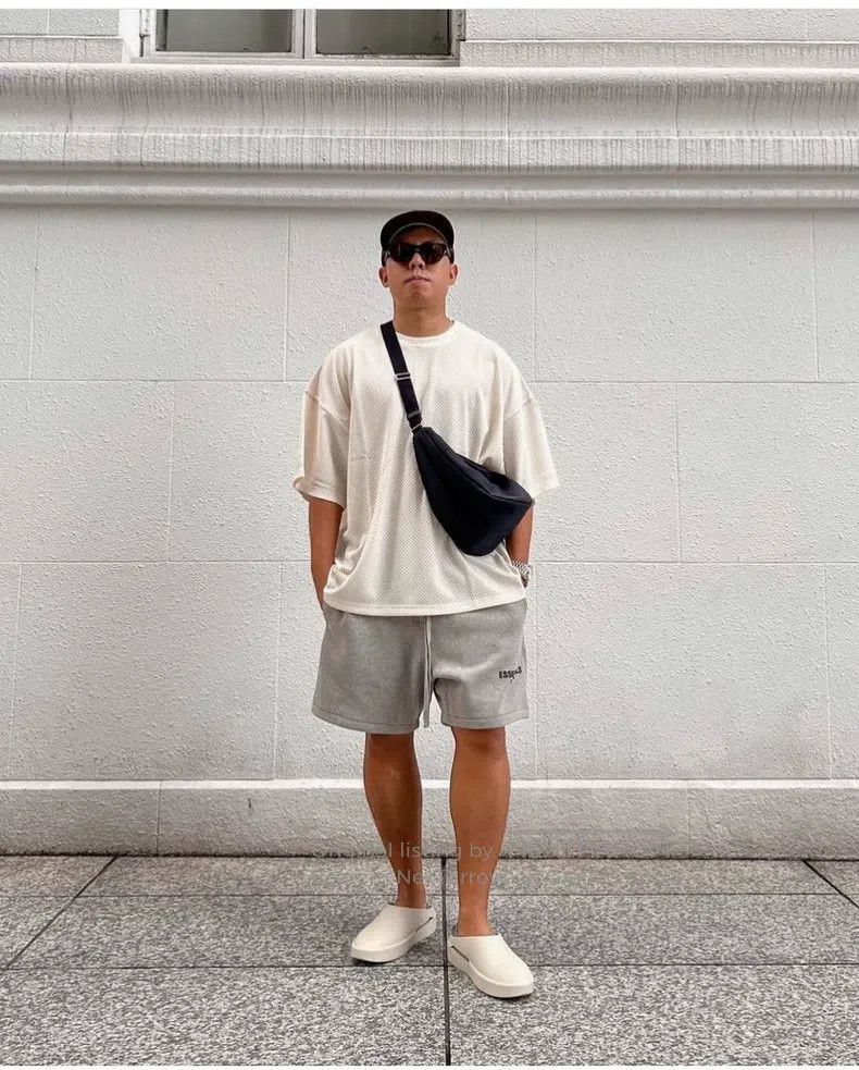 Fear of God Fear of God Off-white mesh short sleeves Size US M / EU 48-50 / 2 - 5 Thumbnail
