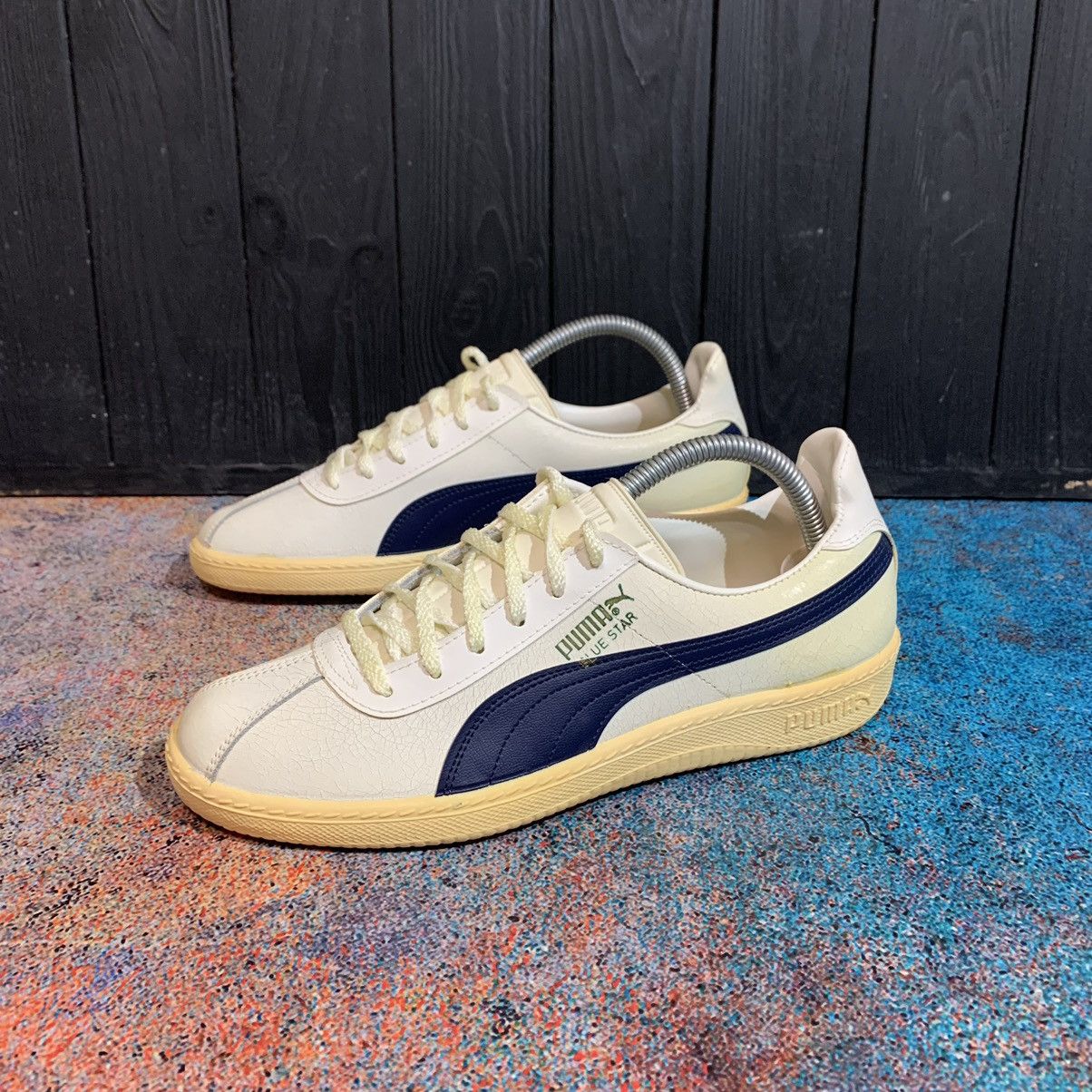 Puma × Vintage 🔥Puma Blue Star Vintage Leather Sneakers Size 6, 25 cm Size US 6 / EU 39 - 4 Thumbnail