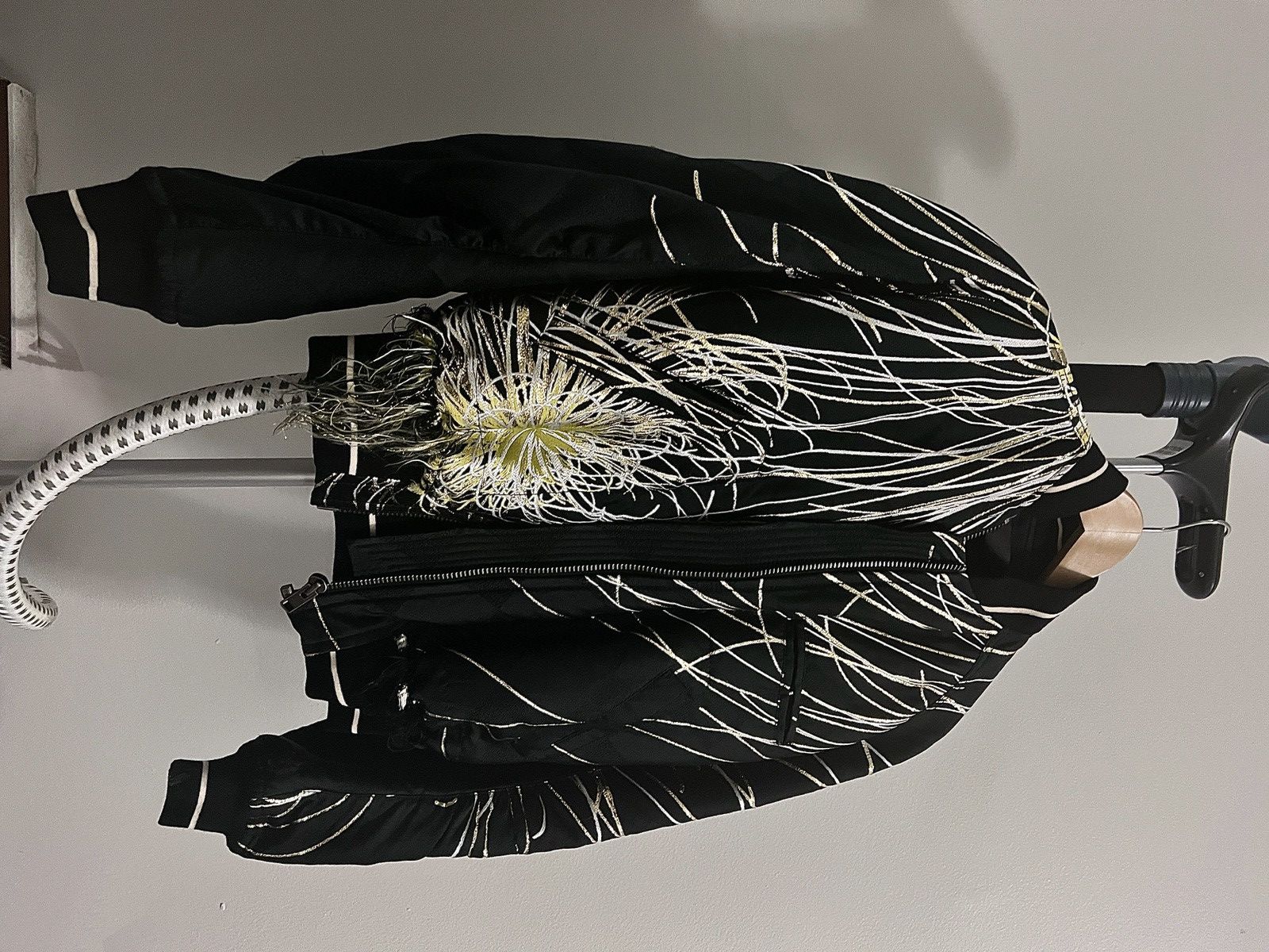 Haider Ackermann Haider Ackermann Black Embroidered Bomber Jacket Size US S / EU 44-46 / 1 - 1 Thumbnail