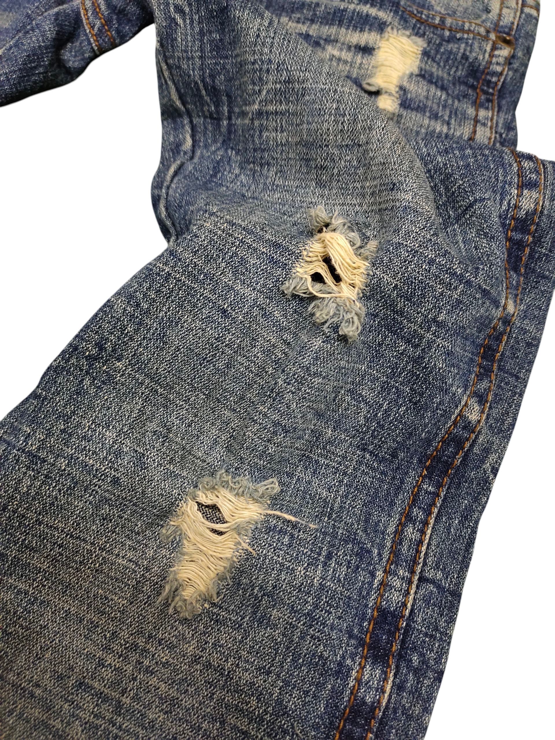 Tornado Mart Flare Jeans Africa Taro Distress Denim Bootcut Low Rise Y2k Size US 29 - 11 Thumbnail