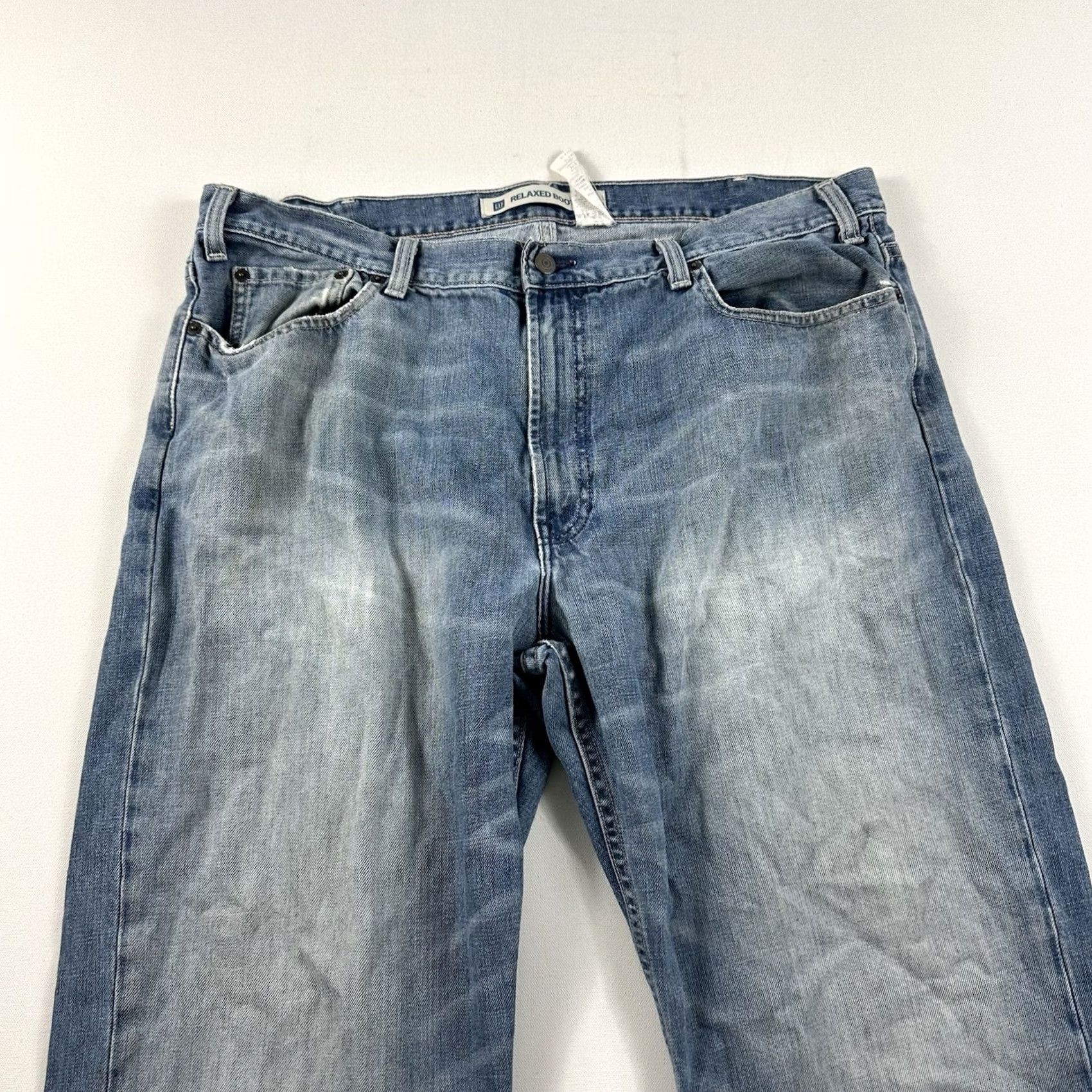 Gap VINTAGE Gap Jeans Men 40x28 Mid Relaxed Boot Fit 100% Cotton Light Wash Size US 40 / EU 56 - 3 Thumbnail