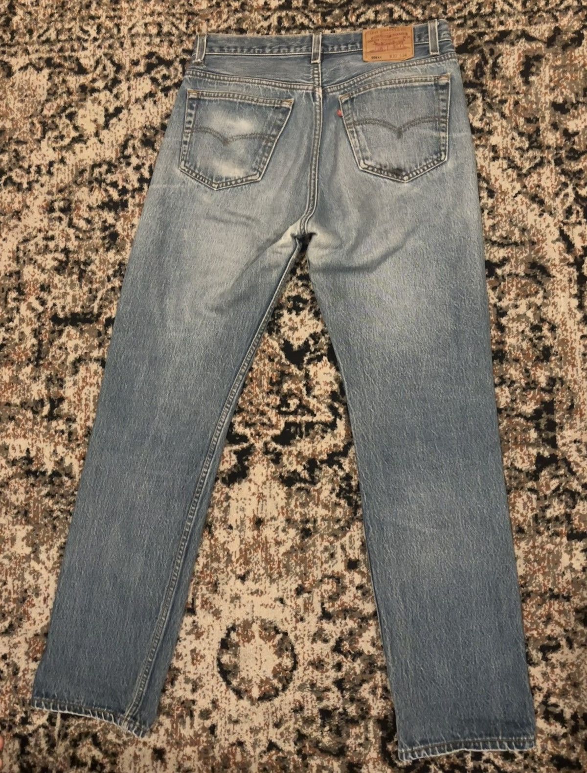 Levi's 1980s Levi's 501xx Distressed Light Wash Blue Jeans 32 x 30 Size US 32 / EU 48 - 2 Thumbnail