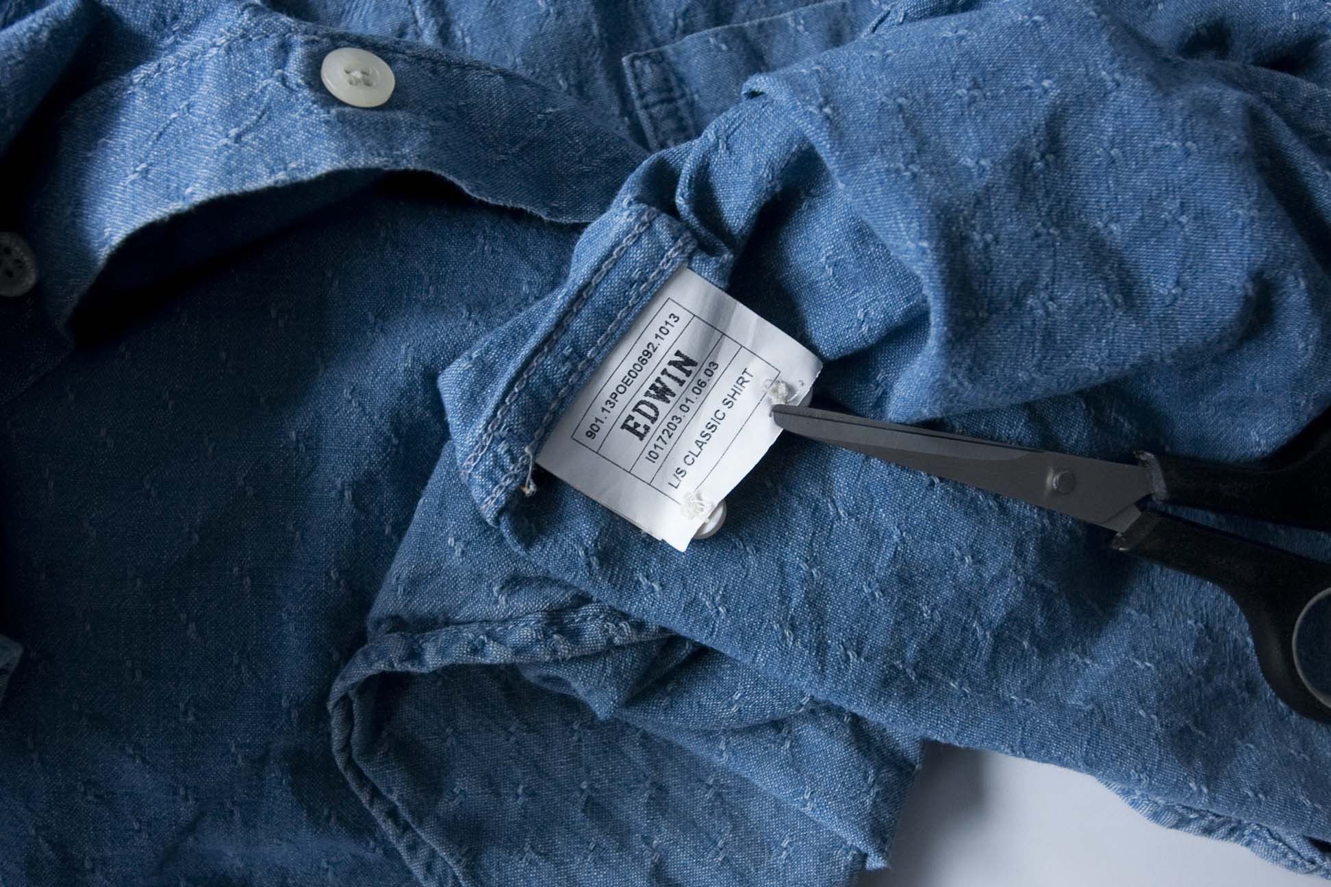 Edwin Edwin Shirt Size S Cotton Chambray Blue Size US S / EU 44-46 / 1 - 4 Thumbnail