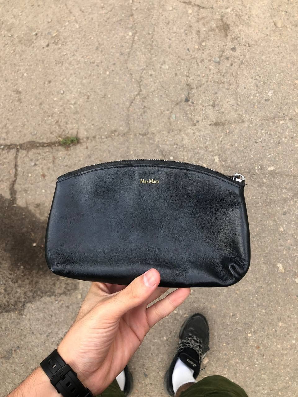 Max Mara Vintage Max Mara Clutches Bag Parfum Leather Designer Size ONE SIZE - 1 Thumbnail