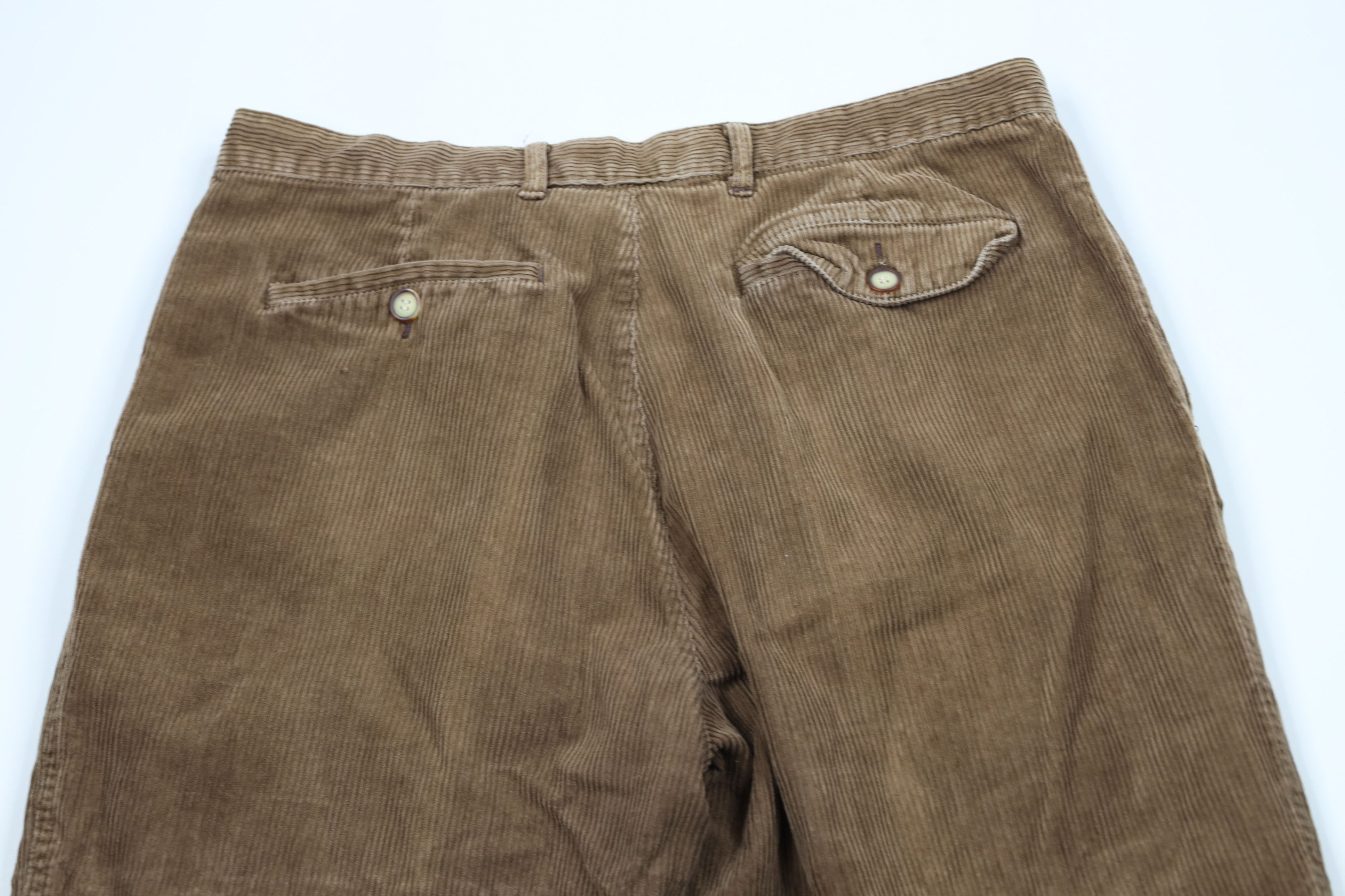Vintage Vintage 90s Streetwear Cuffed Wide Leg Corduroy Pants Size US 36 / EU 52 - 12 Thumbnail