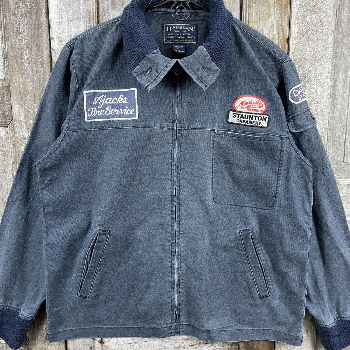 Japanese Brand × Vintage Vintage Has.Been Blue Workers Jackets Size US M / EU 48-50 / 2 - 3 Thumbnail