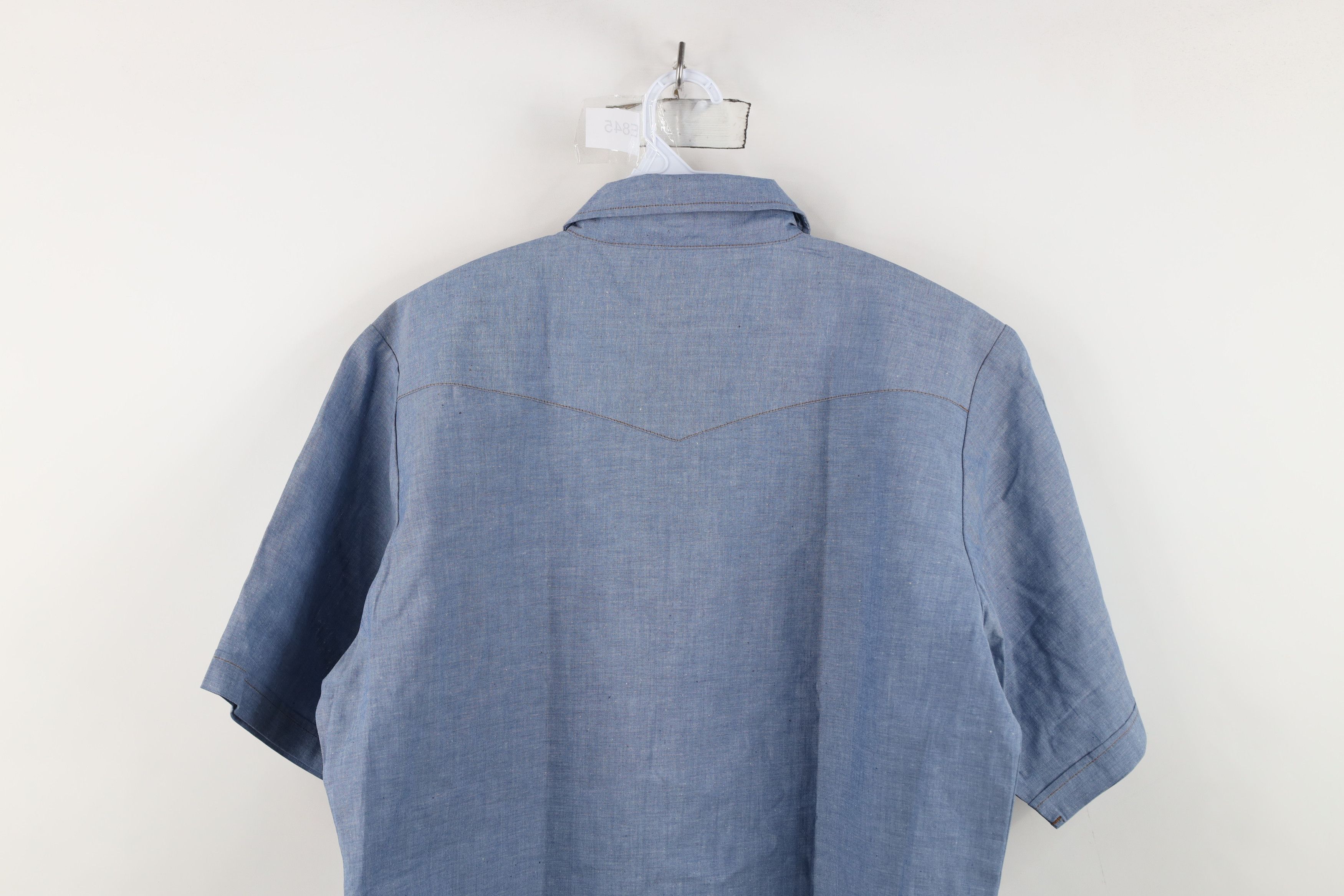 Dickies Deadstock Vintage 90s Dickies Western Button Shirt Blue Size US L / EU 52-54 / 3 - 11 Thumbnail