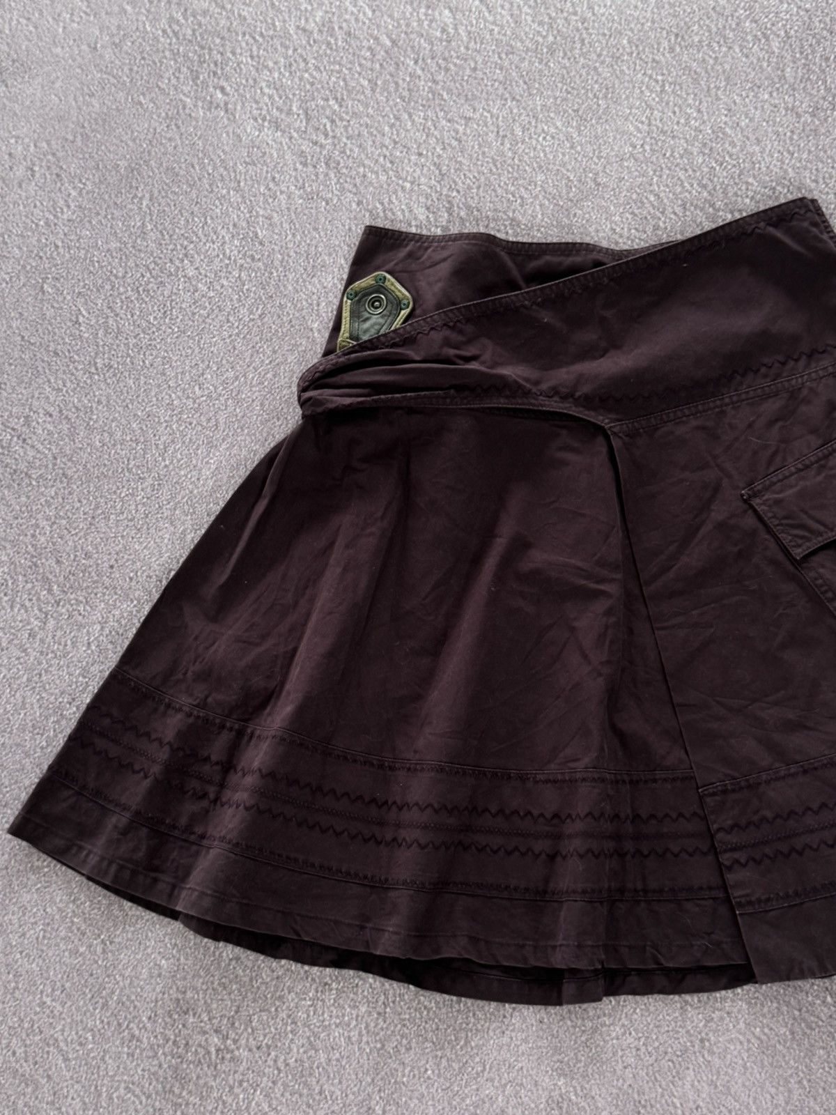 Diesel Vintage Diesel 00s Japanese Vibe Archival Y2K Skirt Size 27" / US 4 / IT 40 - 4 Thumbnail