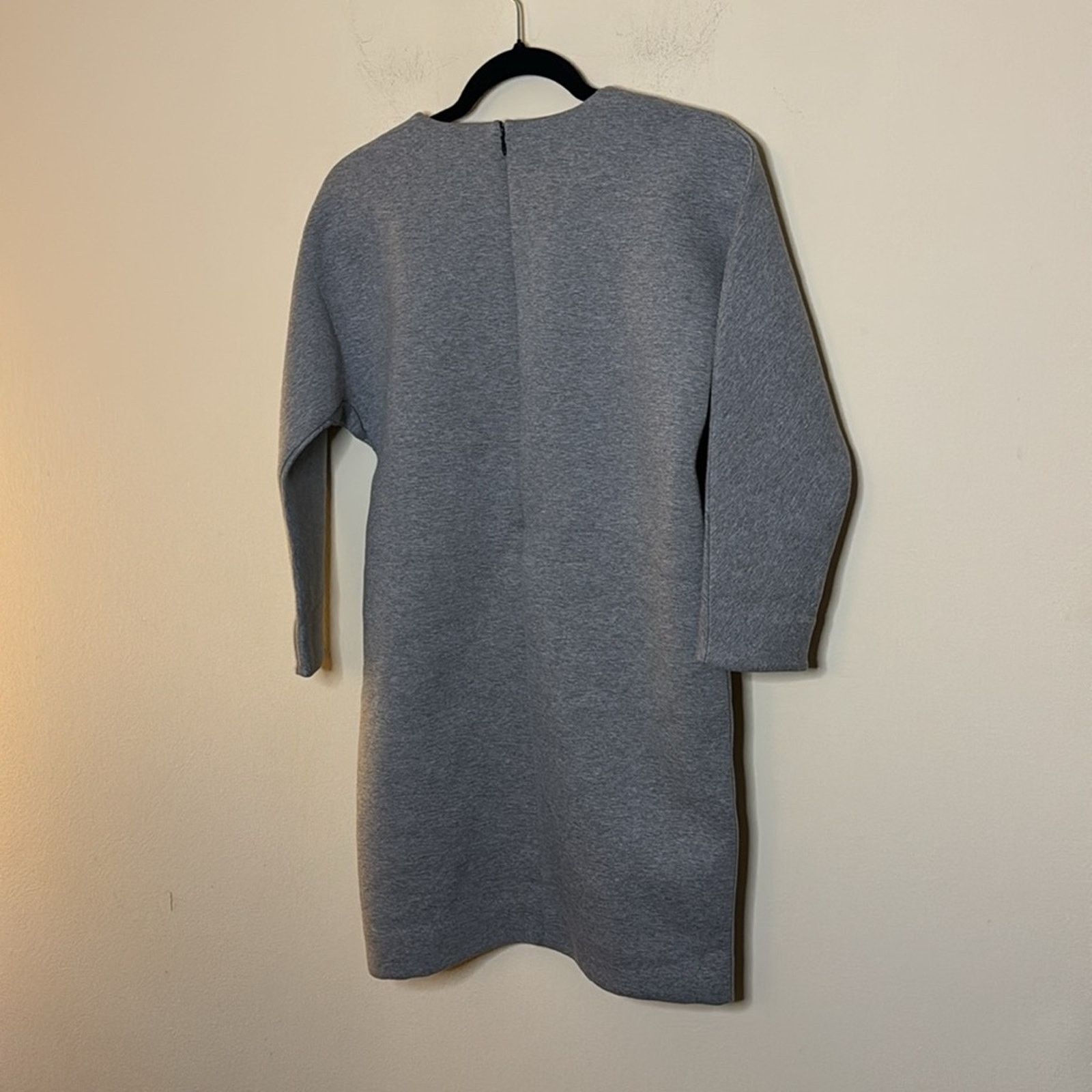 Everlane Everlane Thick Scuba Knit Sweater Tunic Dress - Gray Size XS Size XS / US 0-2 / IT 36-38 - 6 Thumbnail