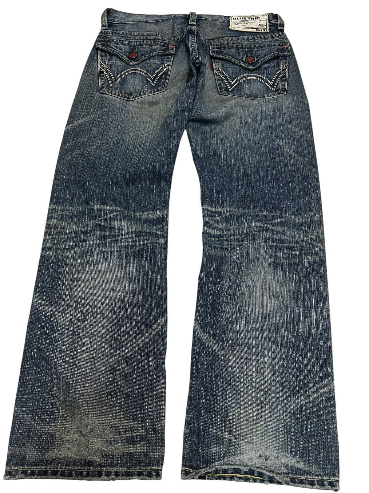 Edwin Vintage Edwin 503 Blue Trip Distress Jean Size US 32 / EU 48 - 2 Thumbnail