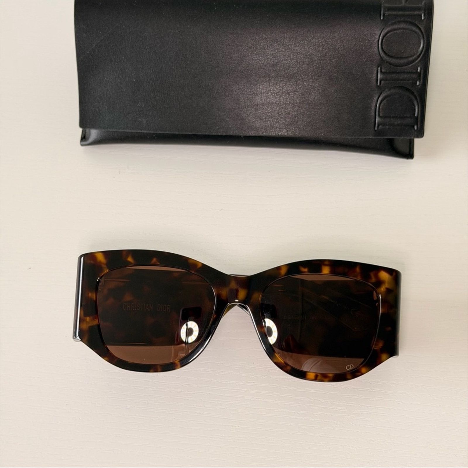 New! Christian Dior Tortoise Shell Sunglasses, DiorNuit S1I 24F0, Authentic New Dior Brown Tortoise Shell Sunglasses, DiorNuit S1I 24F0  main image 4