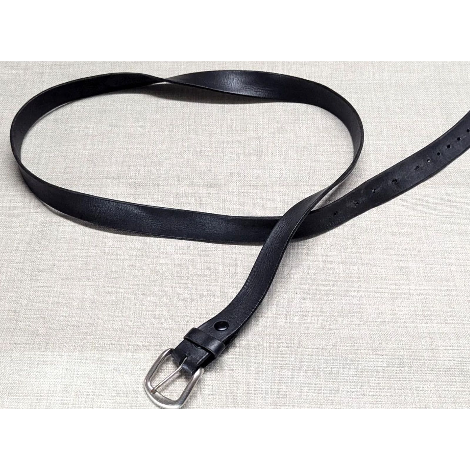 Vintage VINTAGE USA MADE WESTERN BUCKLE BELT 56 BLACK COWHIDE FULL GRAIN LEATHER style Store Belt Mens Size ONE SIZE - 6 Thumbnail