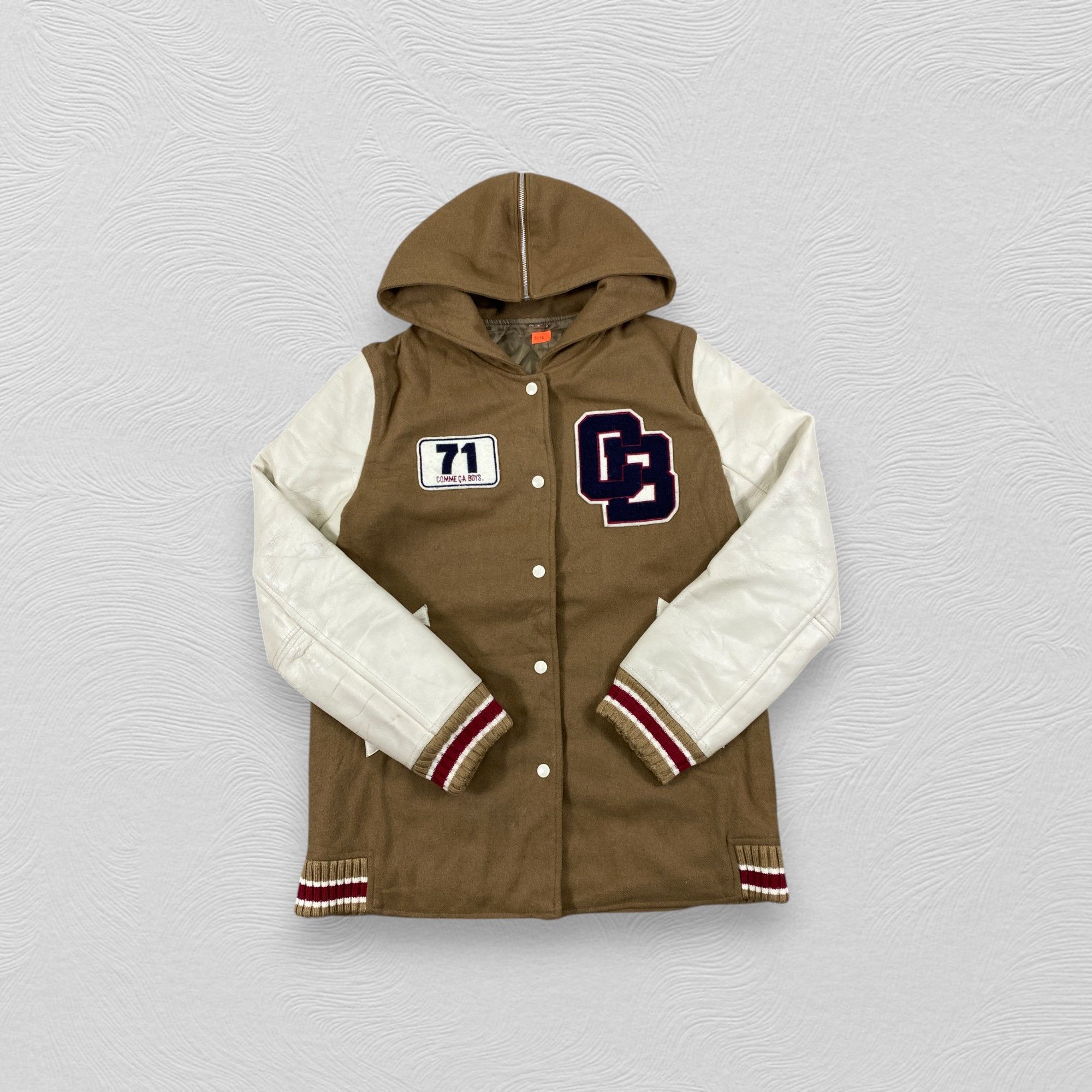 Japanese Brand Vintage Comme Ca Boys Varsity Hoodie Jacket- J476 Size US XS / EU 42 / 0 - 4 Thumbnail