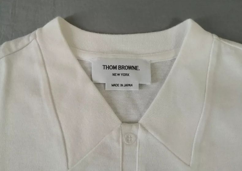 Thom Browne Thom Browne size1 Cotton long sleeve T-shirt Size US S / EU 44-46 / 1 - 3 Thumbnail