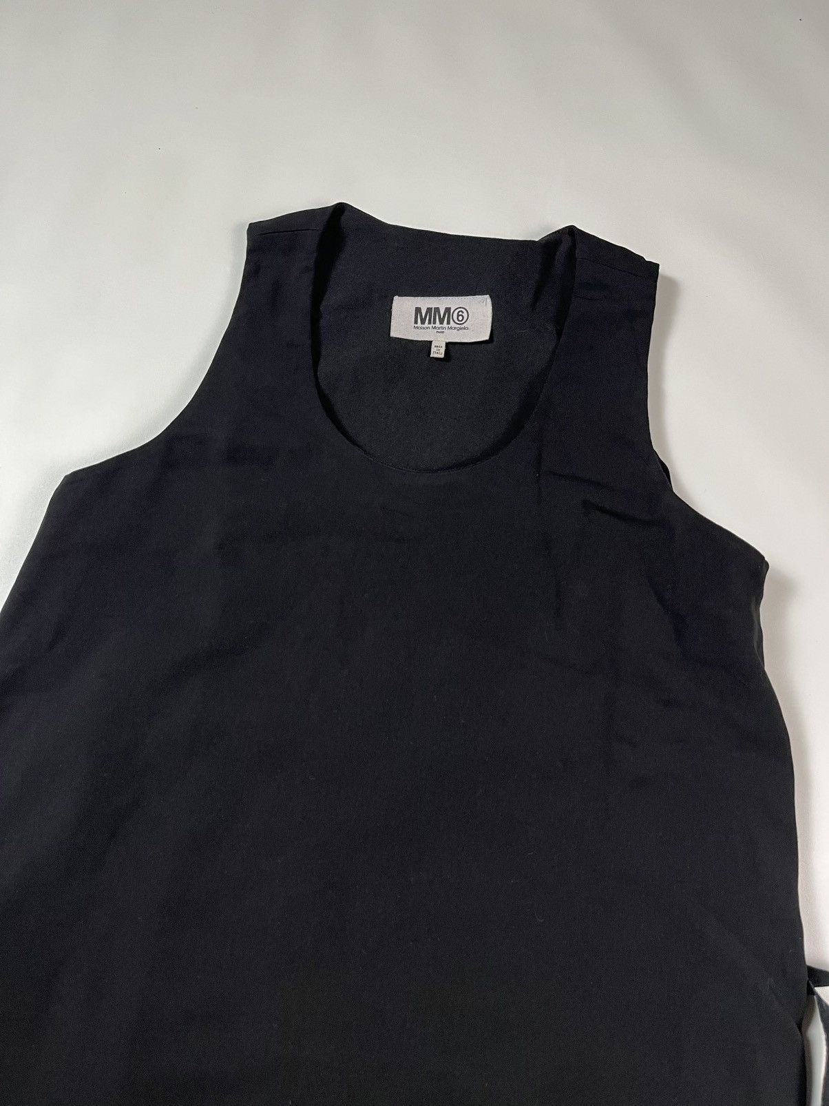 MM6 MM6 MAISON MARGIELA RIBBON-TIE PINAFORE DRESS Size XS / US 0-2 / IT 36-38 - 3 Thumbnail
