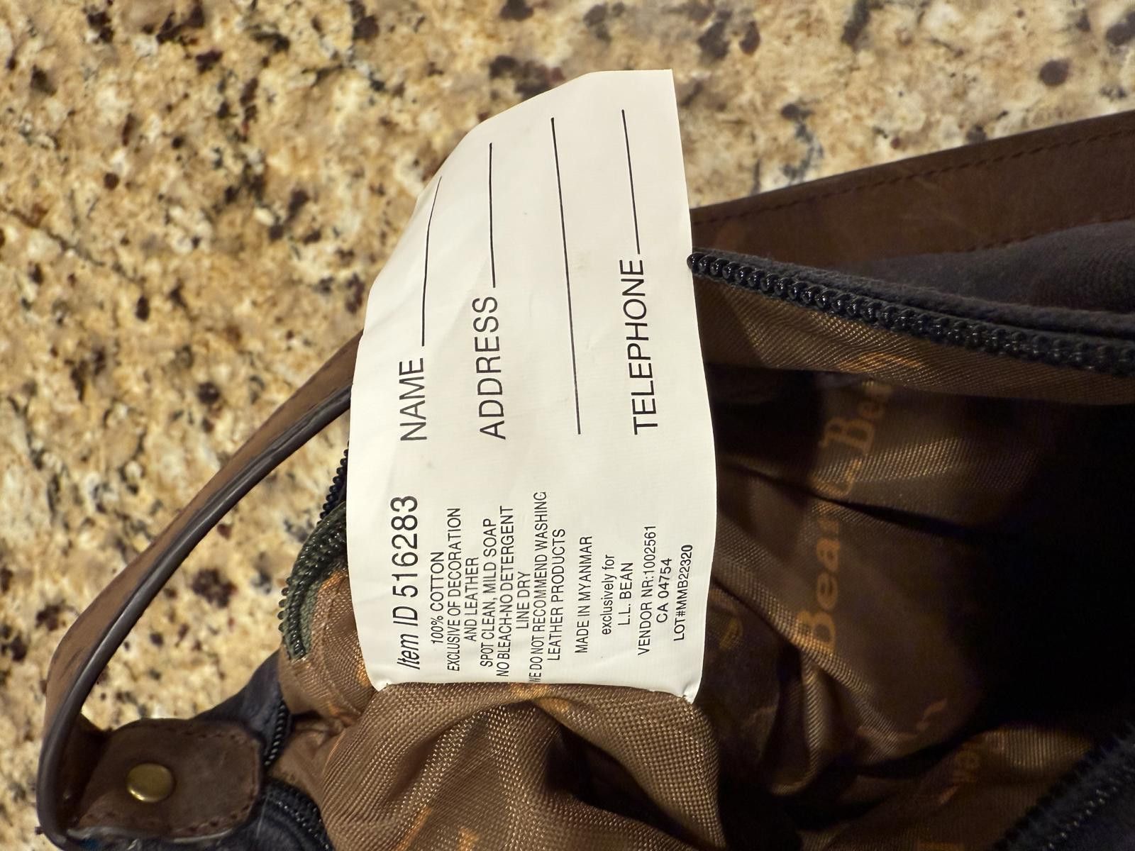 L.L. Bean Vintage LL.Bean Waxed Canvas Crossbody Bag – Small Size ONE SIZE - 8 Thumbnail