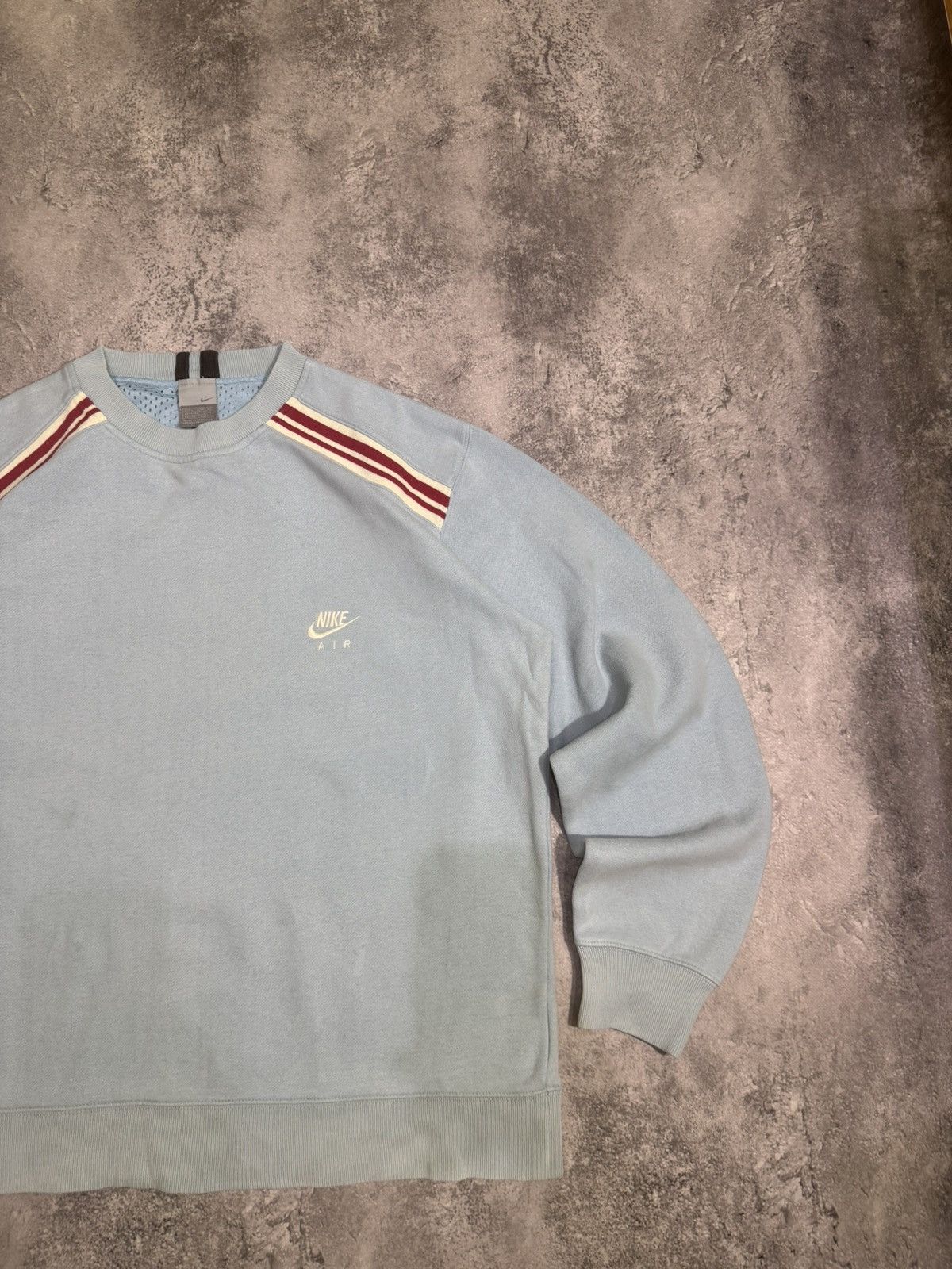 Nike × Vintage Nike Air vintage hoodie light blue sweatshirt Size US L / EU 52-54 / 3 - 3 Thumbnail