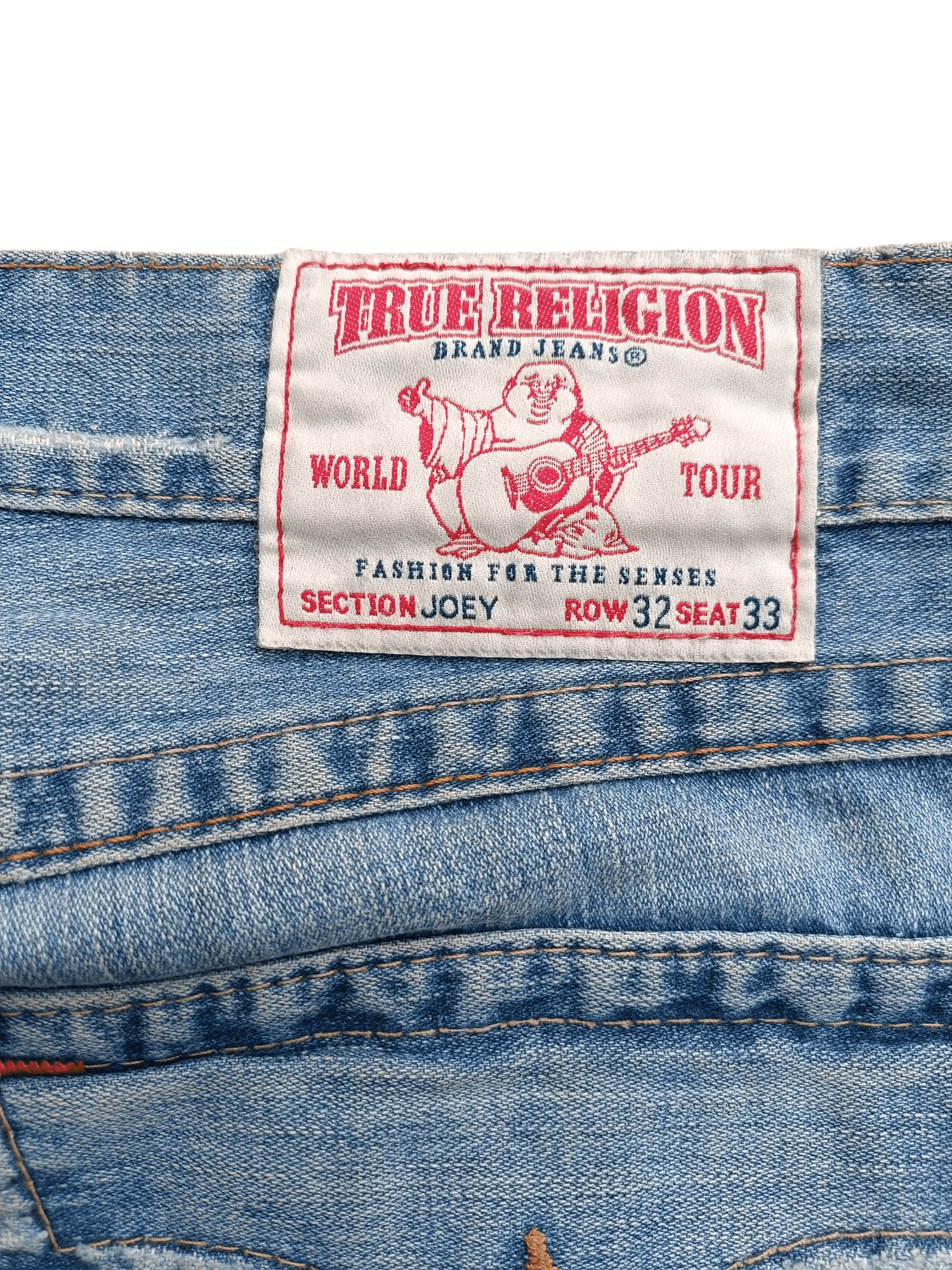True Religion × Vintage True Religion Joey Flare Distressed Jeans Size US 34 / EU 50 - 13 Thumbnail