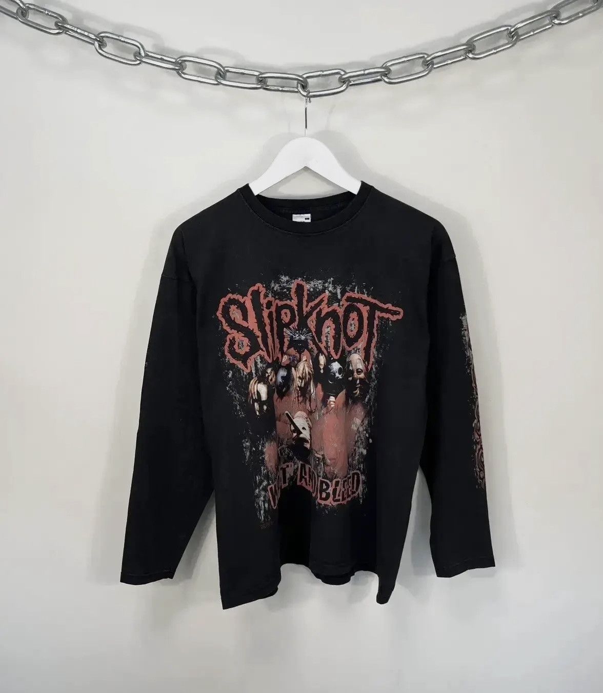 Band Tees × Vintage Vintage Slipknot Wait And Bleed Song 2006 Long Sleeve Tee Size US L / EU 52-54 / 3 - 1 Thumbnail