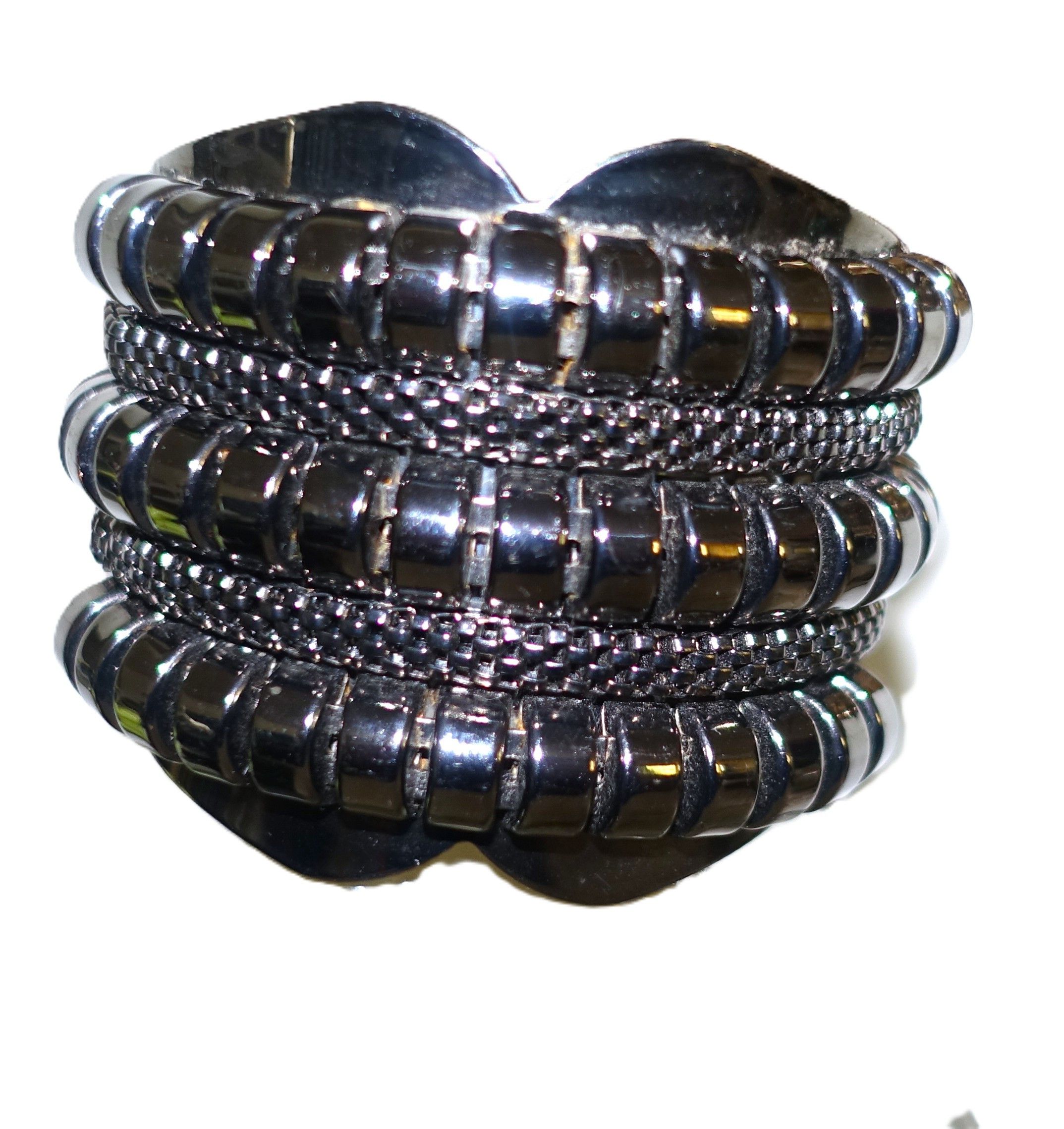 Other Silver tone Bold Cuff Bracelet Size ONE SIZE - 1 Thumbnail
